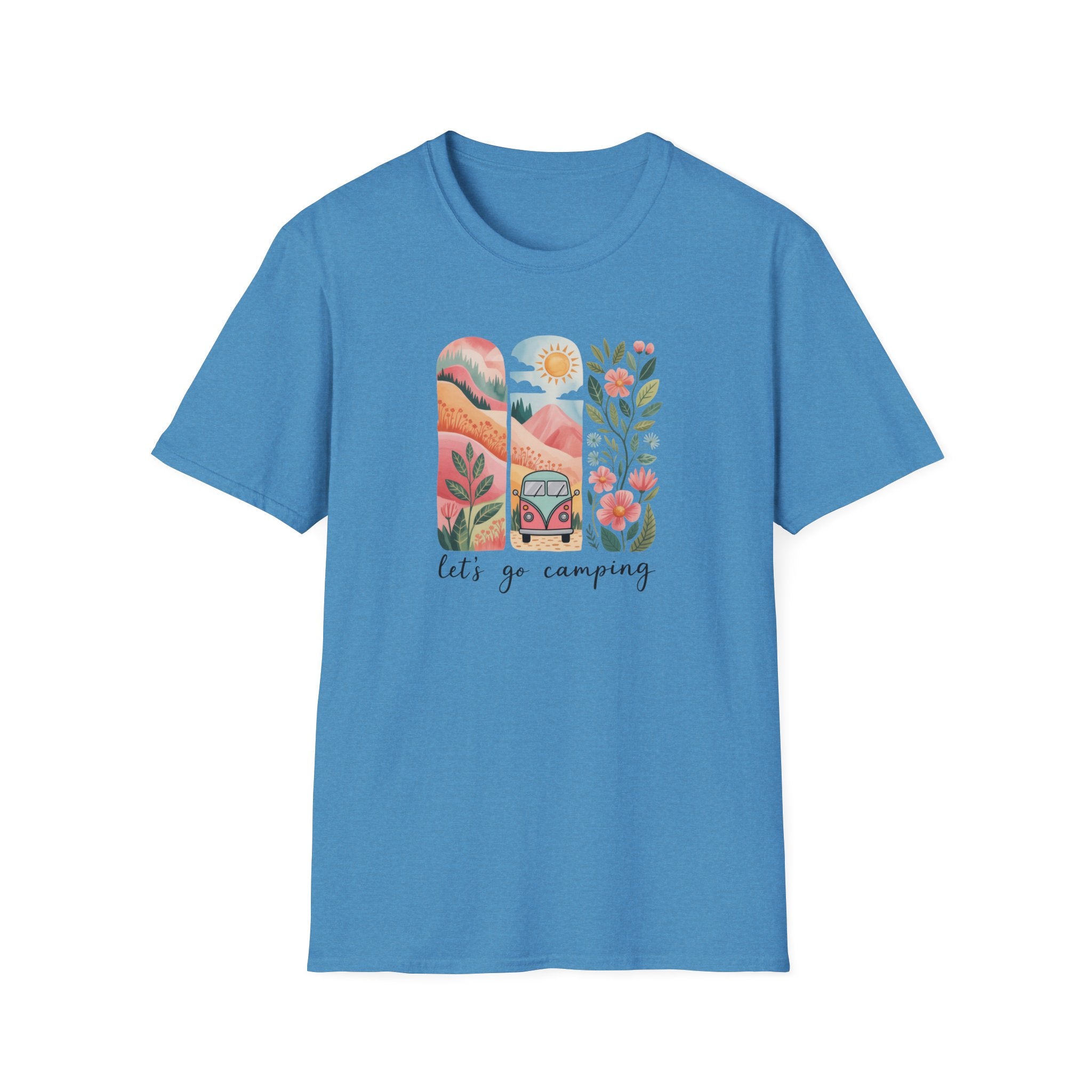 Let's Go Camping Retro Camping Shirt, 70's Camping Shirt
