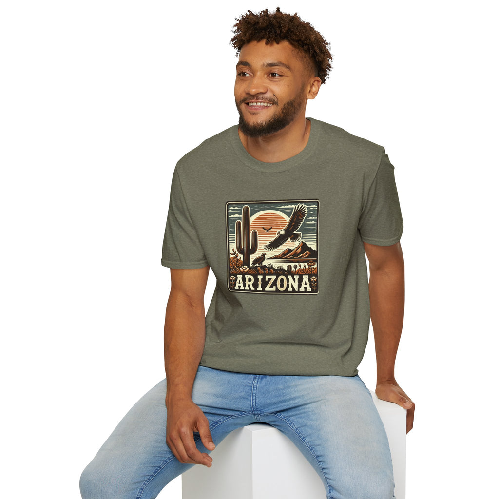 Arizona Desert Graphic T-Shirt, Southwestern Summer Shirt