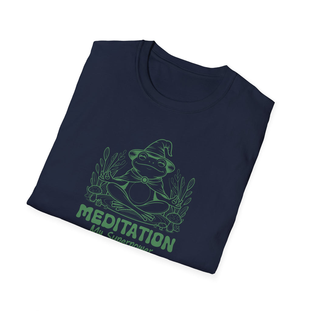 Frog Meditation Yoga T-Shirt — Calm Amphibian Zen Tee
