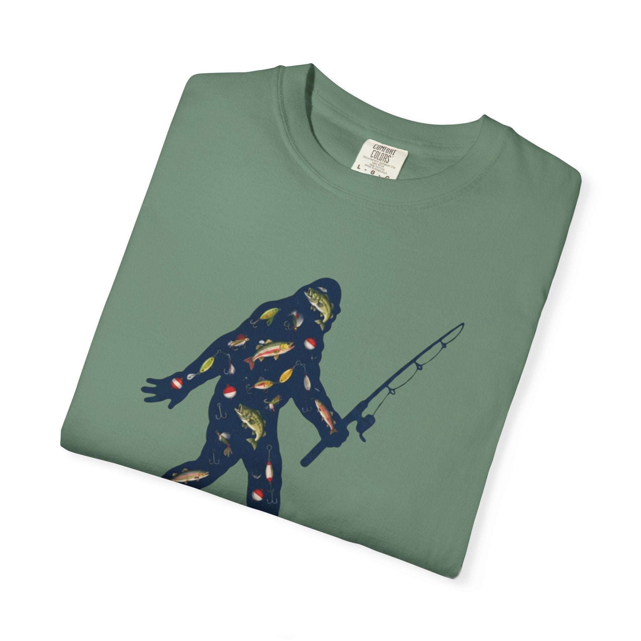 Bigfoot Fishing T-Shirt Father's Day Gift