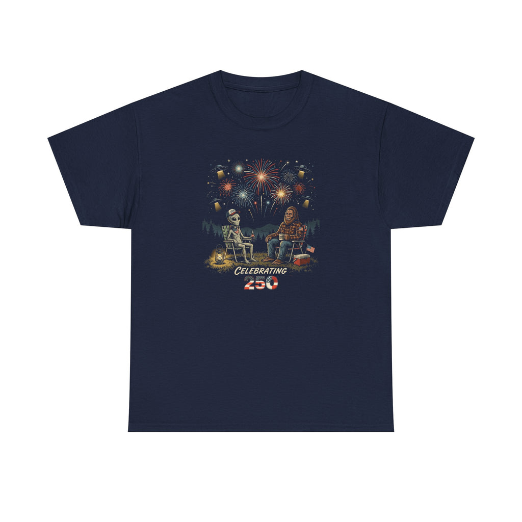 Alien & Bigfoot America 250 UFO Graphic Tee
