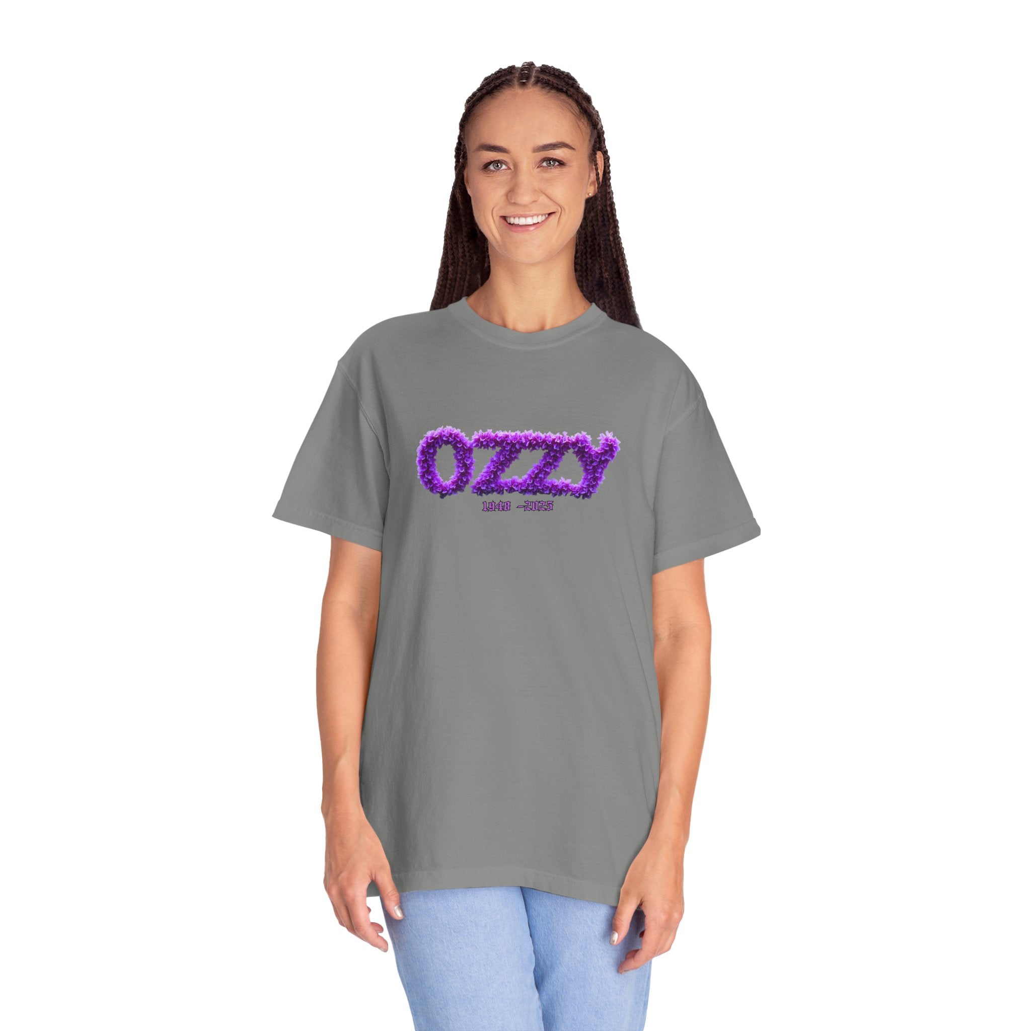 OZZY Memorial Flowers T-Shirt,  T-Shirt, Memorial Blk Sabbath, Music Lover Tee, Rock T-Shirt, OZZY Fan Shirt