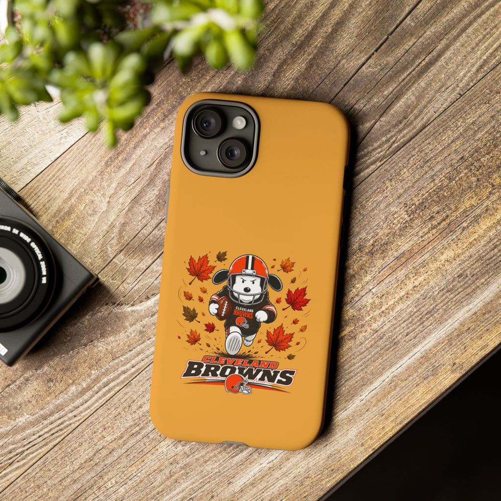 Cleveland Browns Fall Snoopy Touchdown Phone Case, 55 Sizes