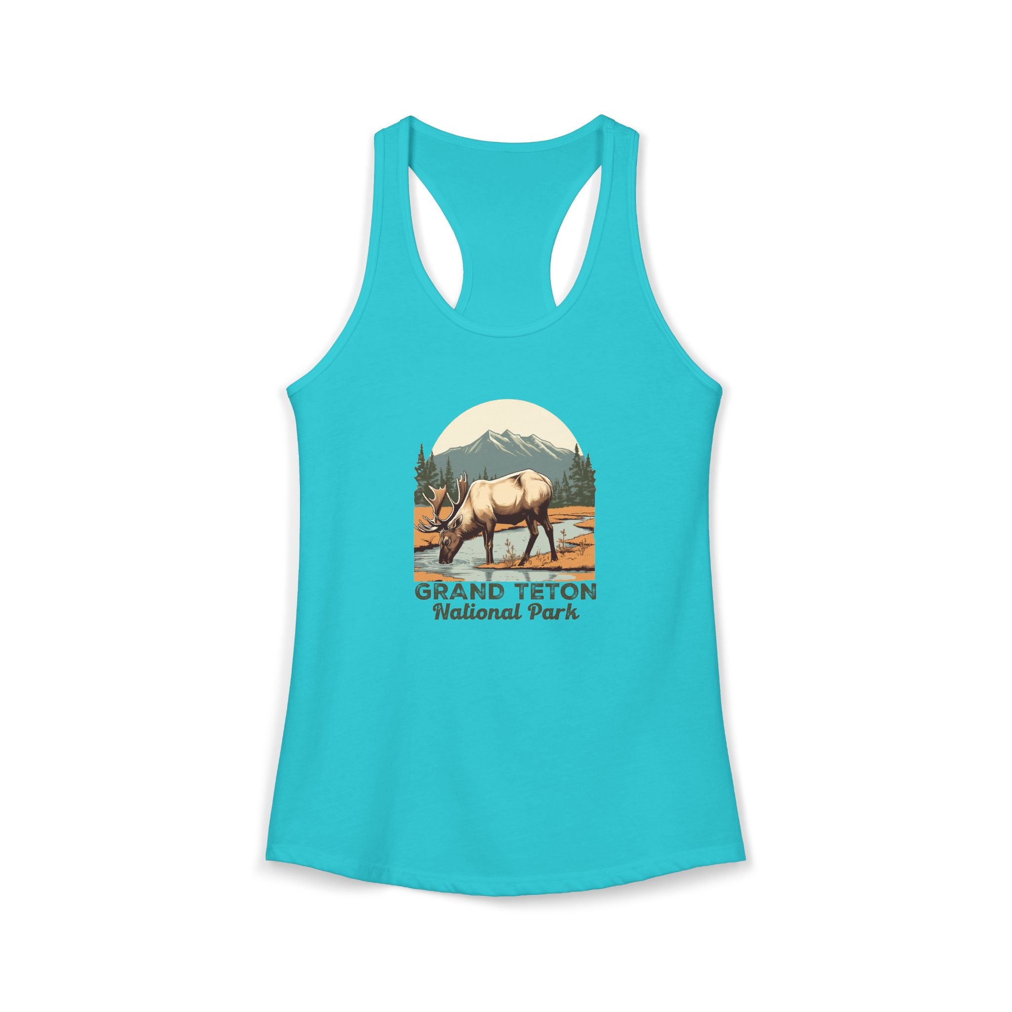 Grand Teton National Park, Women's Ideal Racerback Tank