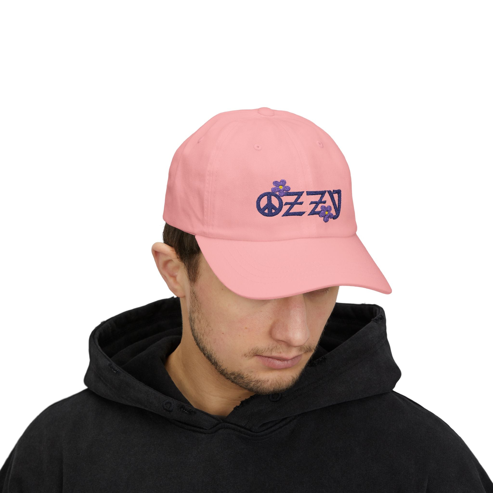 Embroidered Ozzy Memorial Flowers Cap, Ozzy Fan Hat, Ozzy Tribute, Unisex Classic Hat, Ozzy Memorial Flowers Baseball Cap, Tribute