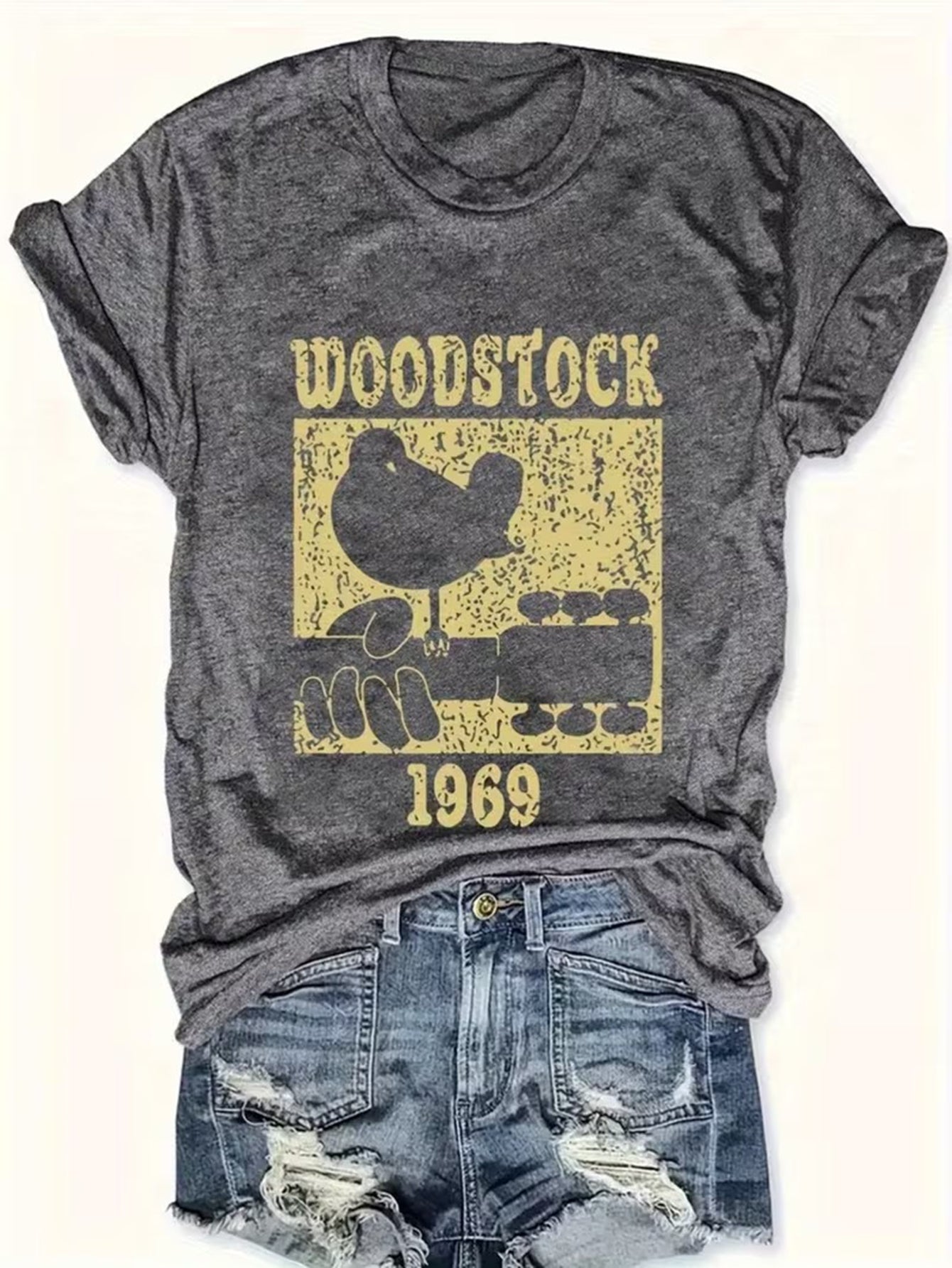 Women's Retro Woodstock 69 Tee, Woodstock Music Festival T-shirt