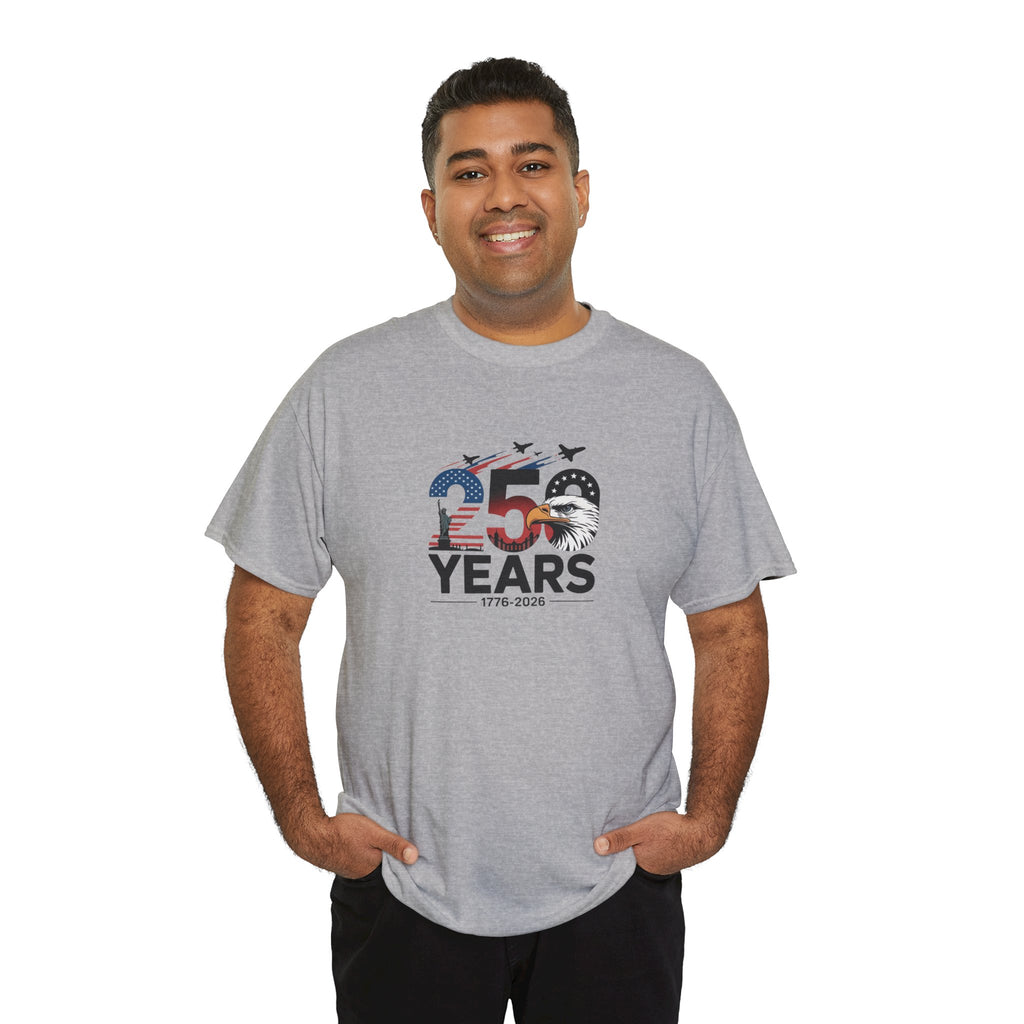 250 Year 4th of July Anniversary Tee — Patriotic Independence Day T-Shirt