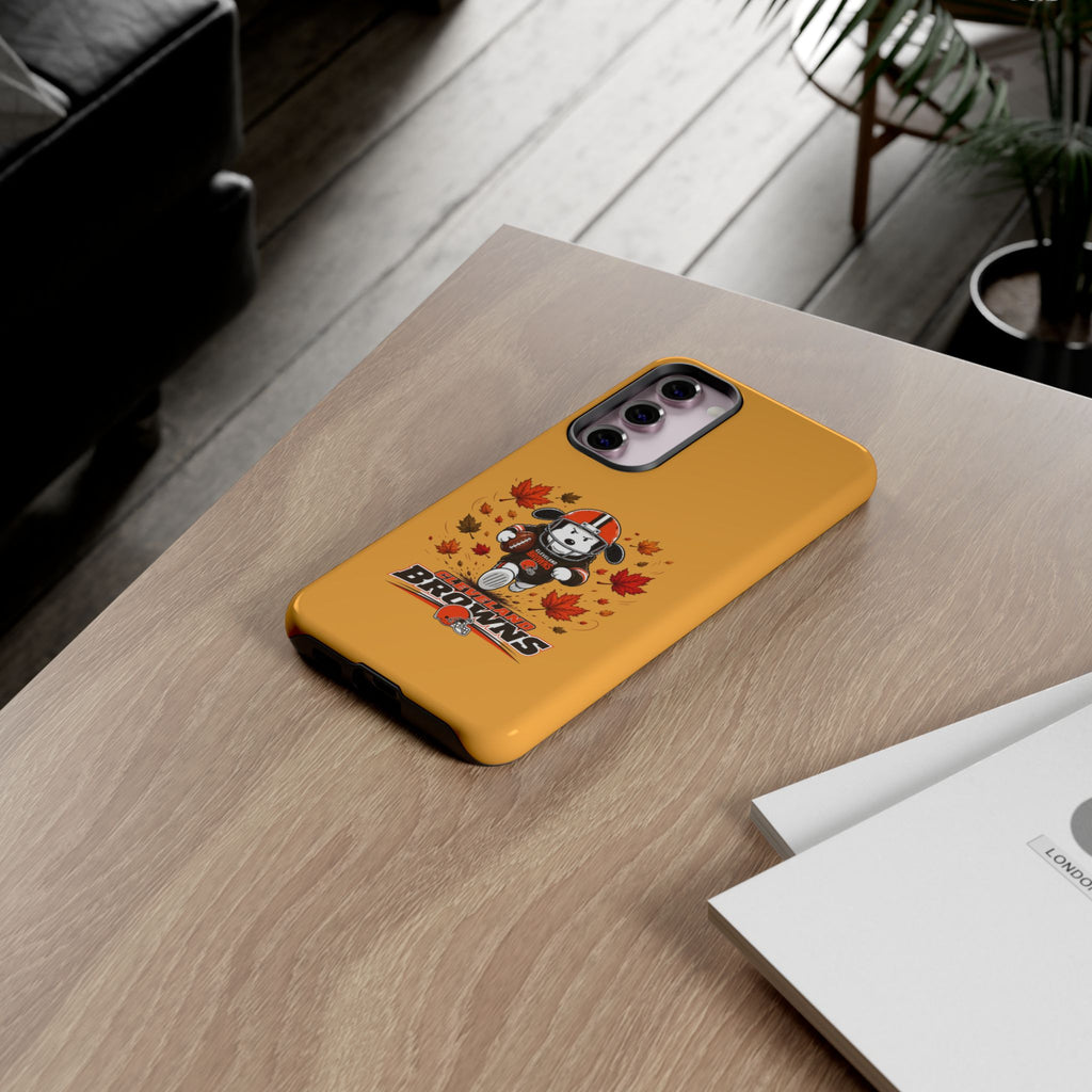 Cleveland Browns Fall Snoopy Touchdown Phone Case, 55 Sizes