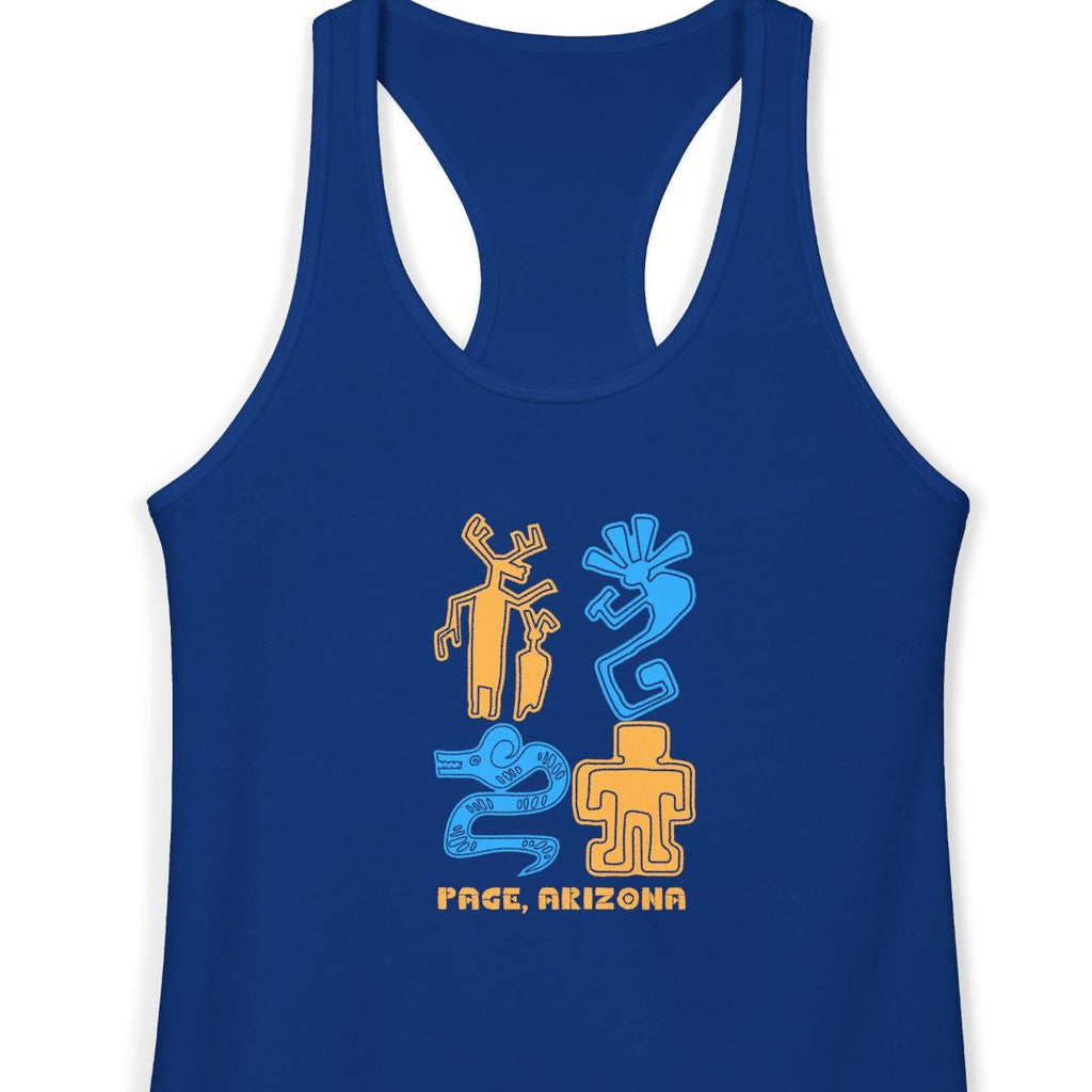 Arizona Petroglyphs, Women's Ideal Racerback Tank, 3 Colors