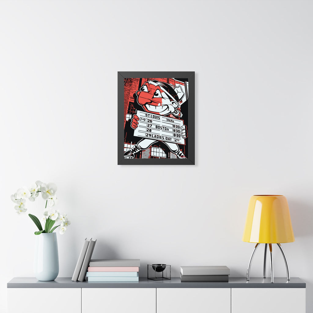 Retro Cleveland Indians Framed Wall Art