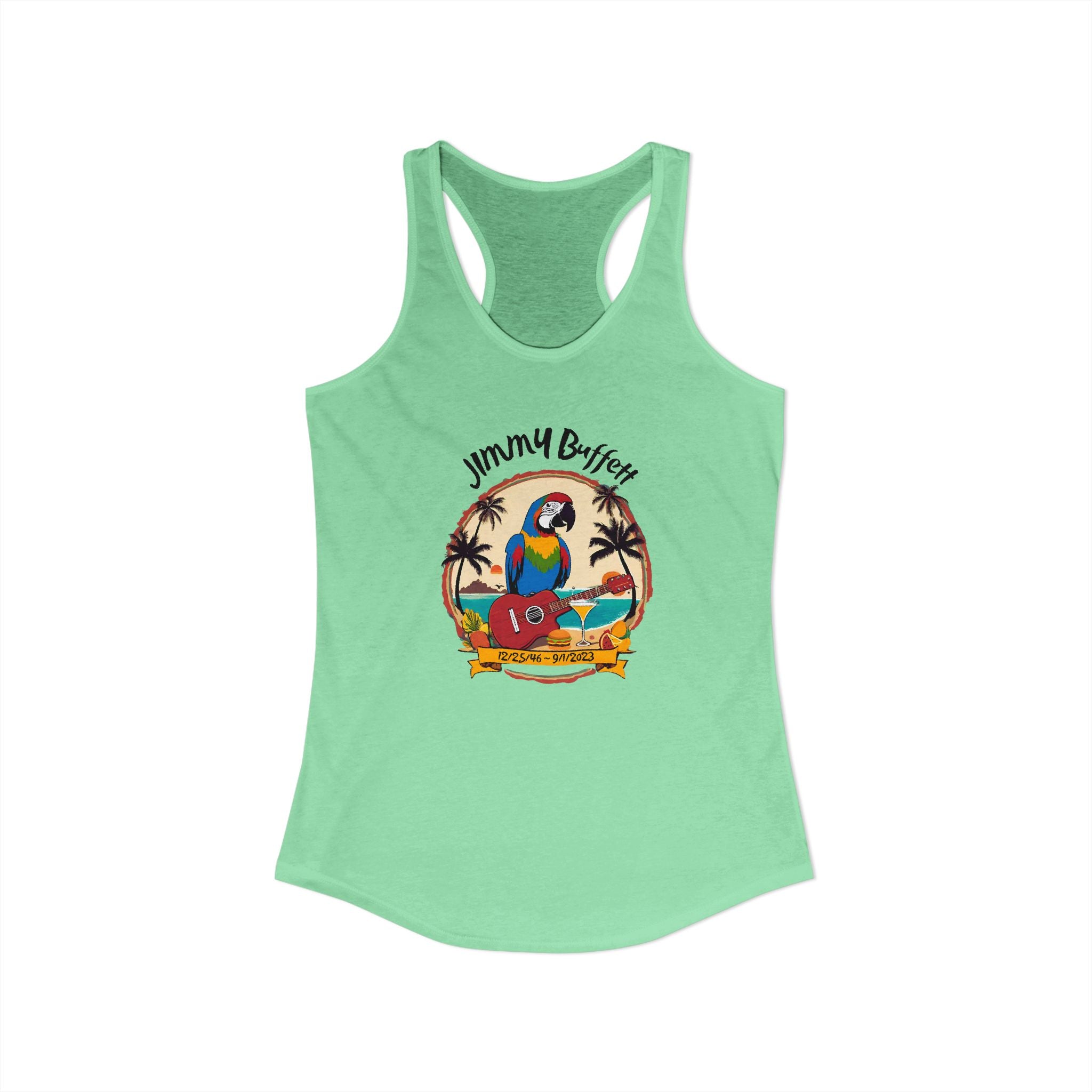 Jimmy Buffett Tribute Tank, Women's Ideal Racerback Tank