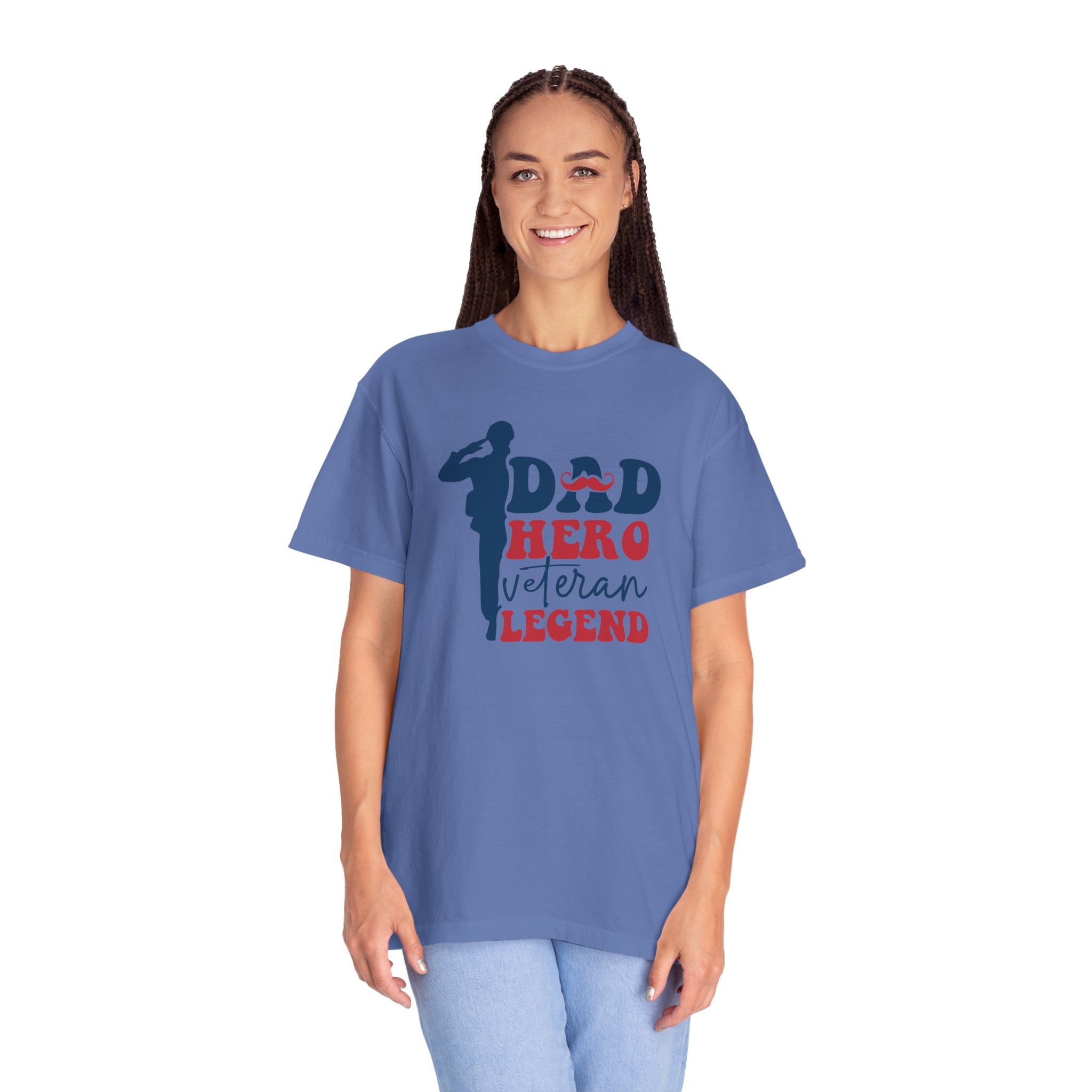 Dad Hero Veteran Legend T-Shirt, Father's Day Gift, Patriotic Shirt, Military Dad Tee, Family Man Top