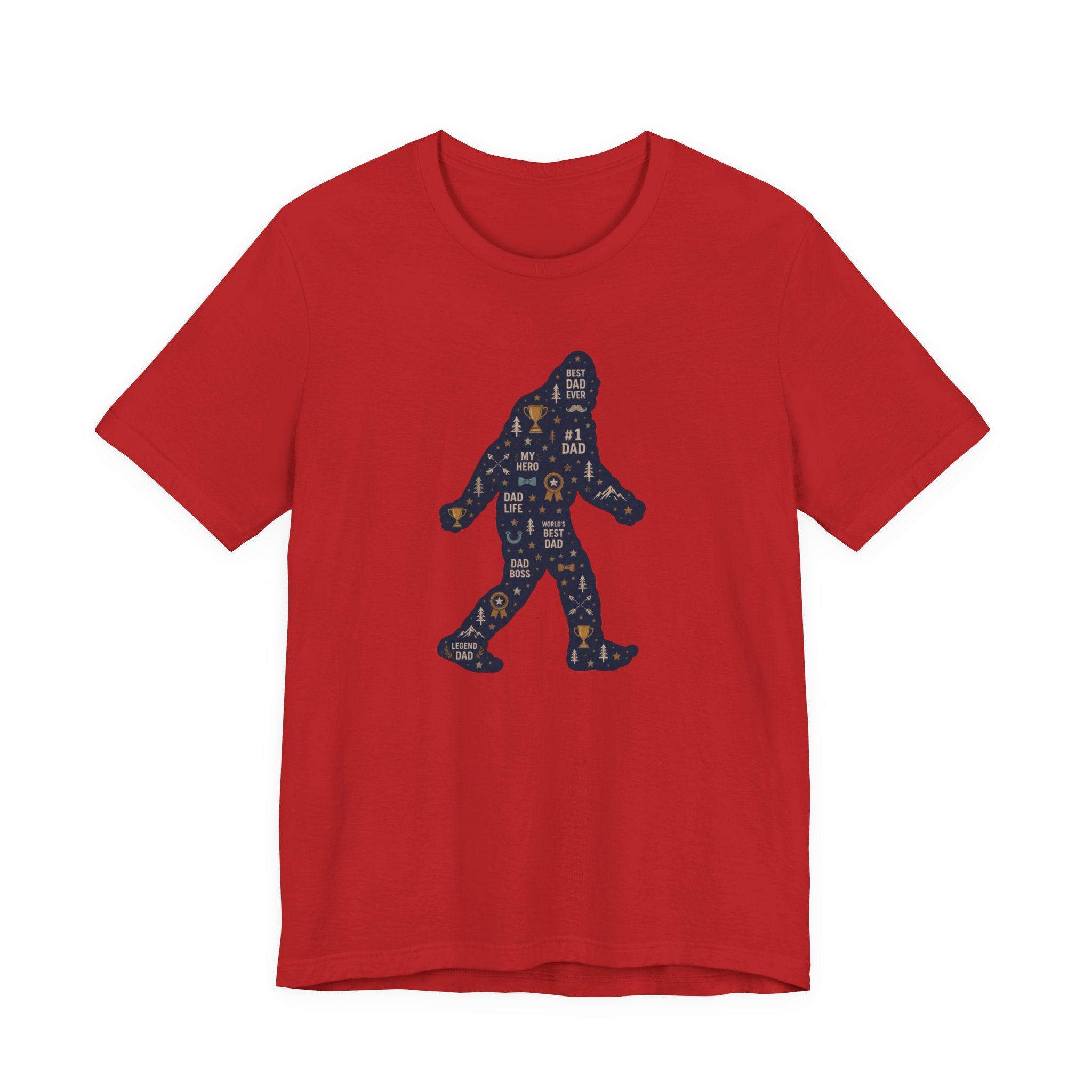 Best Dad Bigfoot Silhouette T-Shirt — Father’s Day Bigfoot Tee