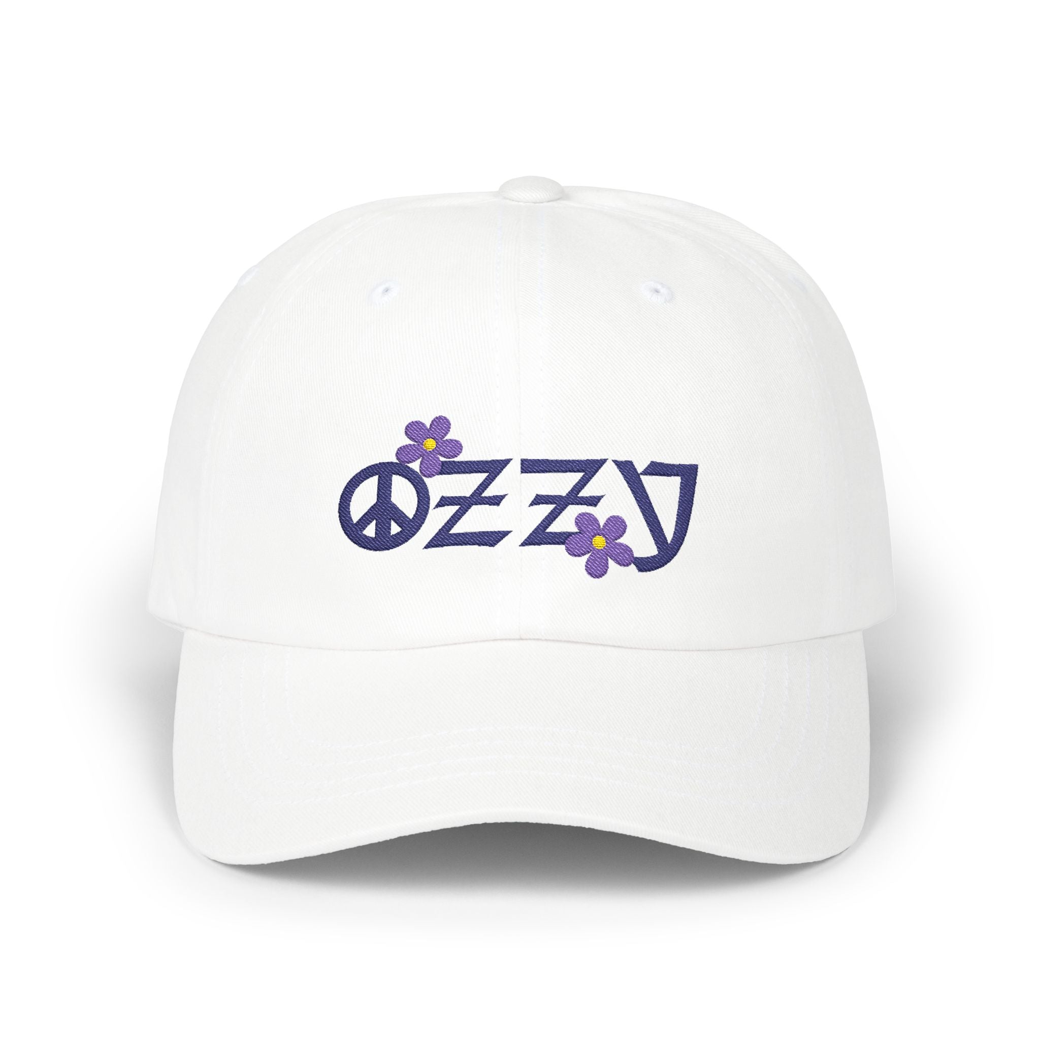 Embroidered Ozzy Memorial Flowers Cap, Ozzy Fan Hat, Ozzy Tribute, Unisex Classic Hat, Ozzy Memorial Flowers Baseball Cap, Tribute