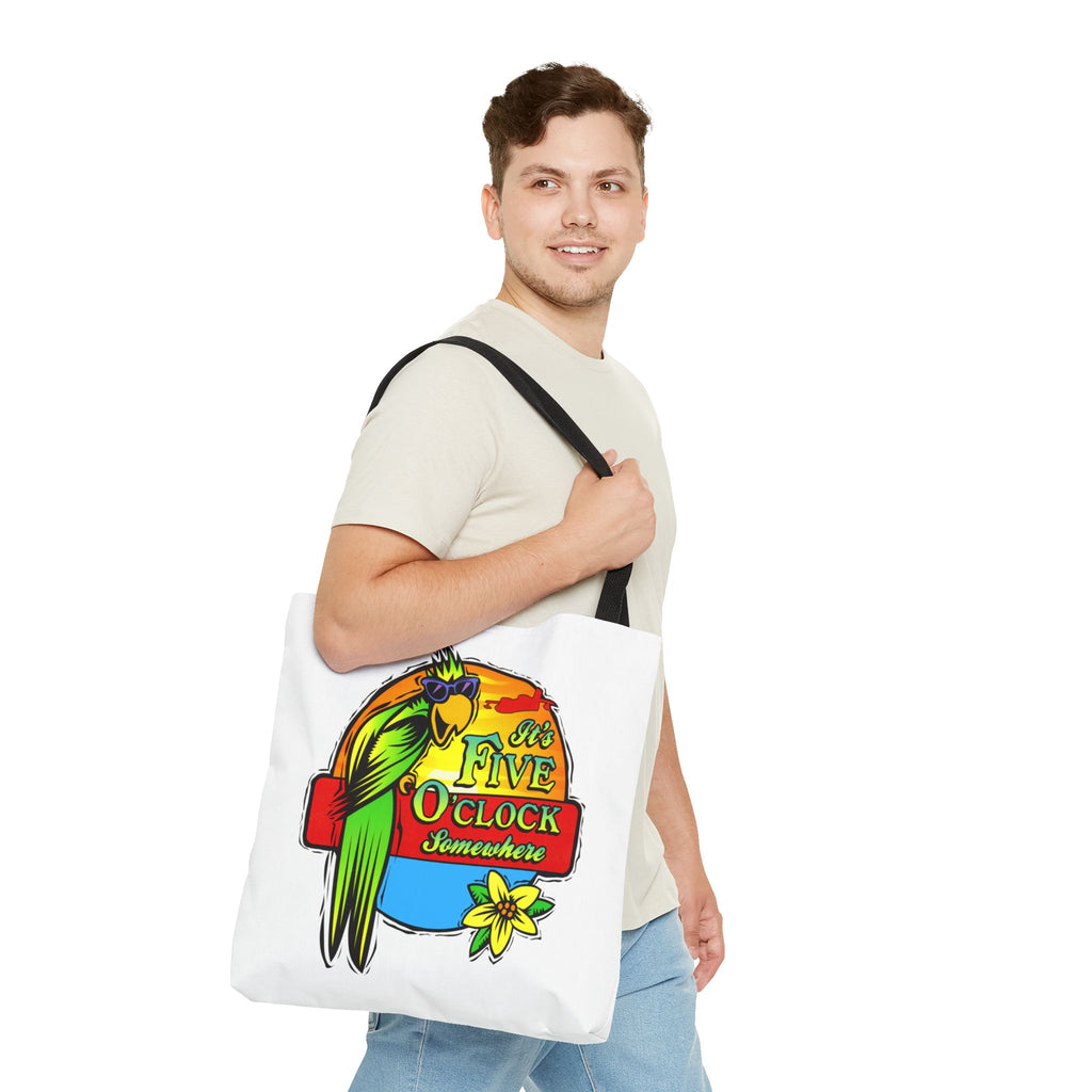 It's Five O'Clock Somewhere Tote Bag, Jimmy Buffett Tote Bag, 3 Sizes