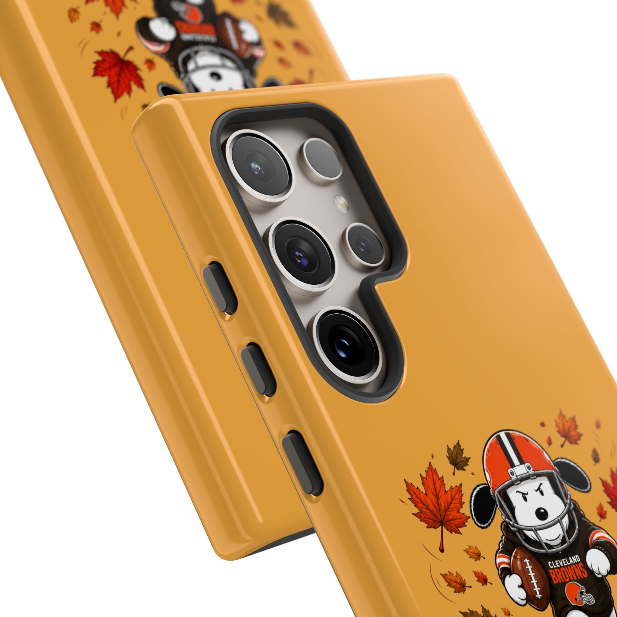 Cleveland Browns Fall Snoopy Touchdown Phone Case, 55 Sizes