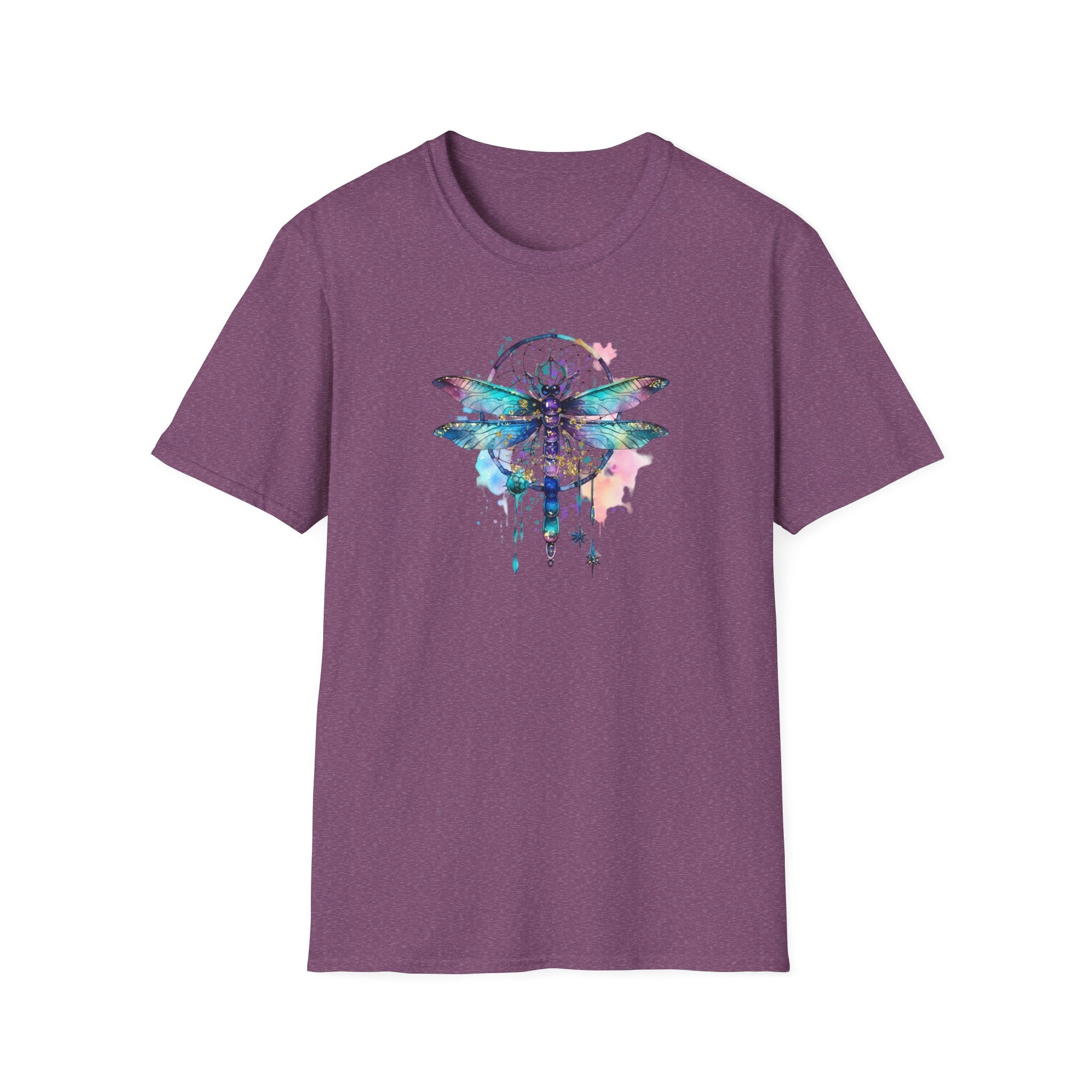 Dreamy Dragonfly T-Shirt, Bohemian Tee, Nature Lover Gift, Summer Outfit, Eco-friendly Apparel, Festival Wear, Unique Graphic Tee
