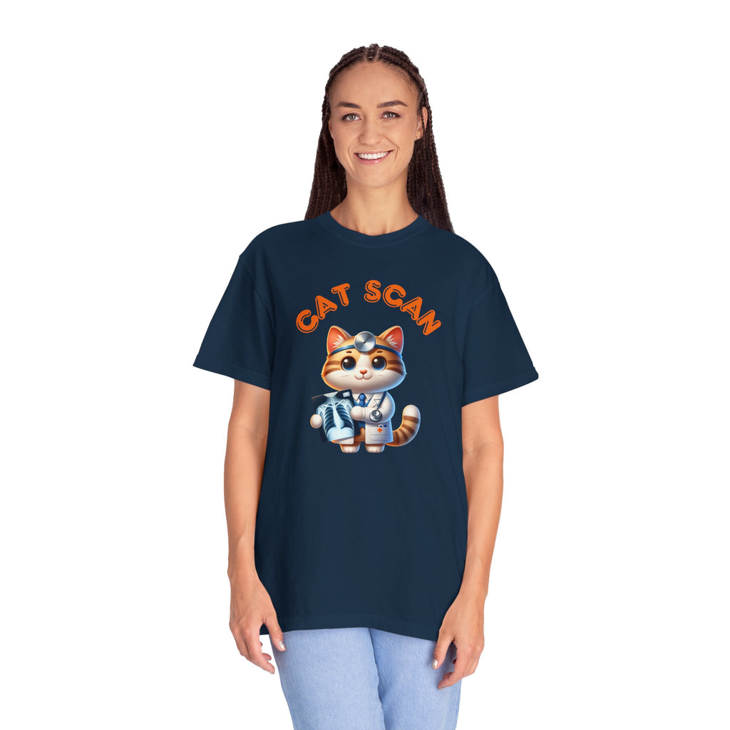 Cat Scan T-Shirt, Funny Cat Tee, Unisex Graphic Shirt, Cat Lover Gift, Animal X-Ray Tee