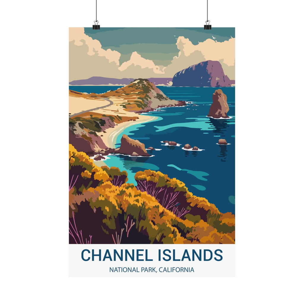 Channel Islands,  Matte Vertical Poster