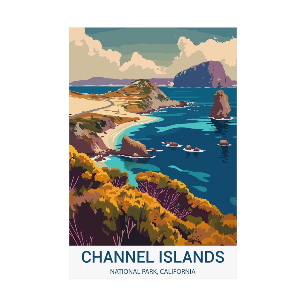 Channel Islands,  Matte Vertical Poster