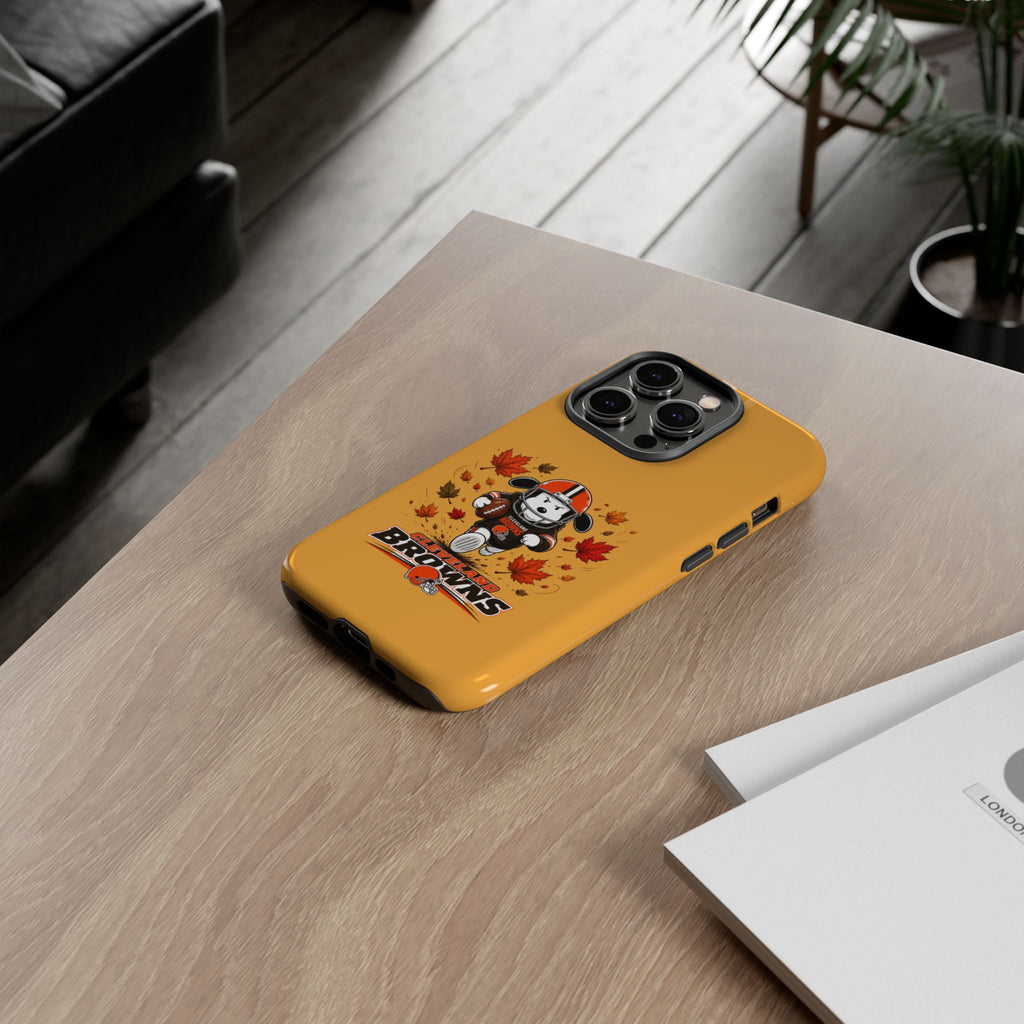 Cleveland Browns Fall Snoopy Touchdown Phone Case, 55 Sizes