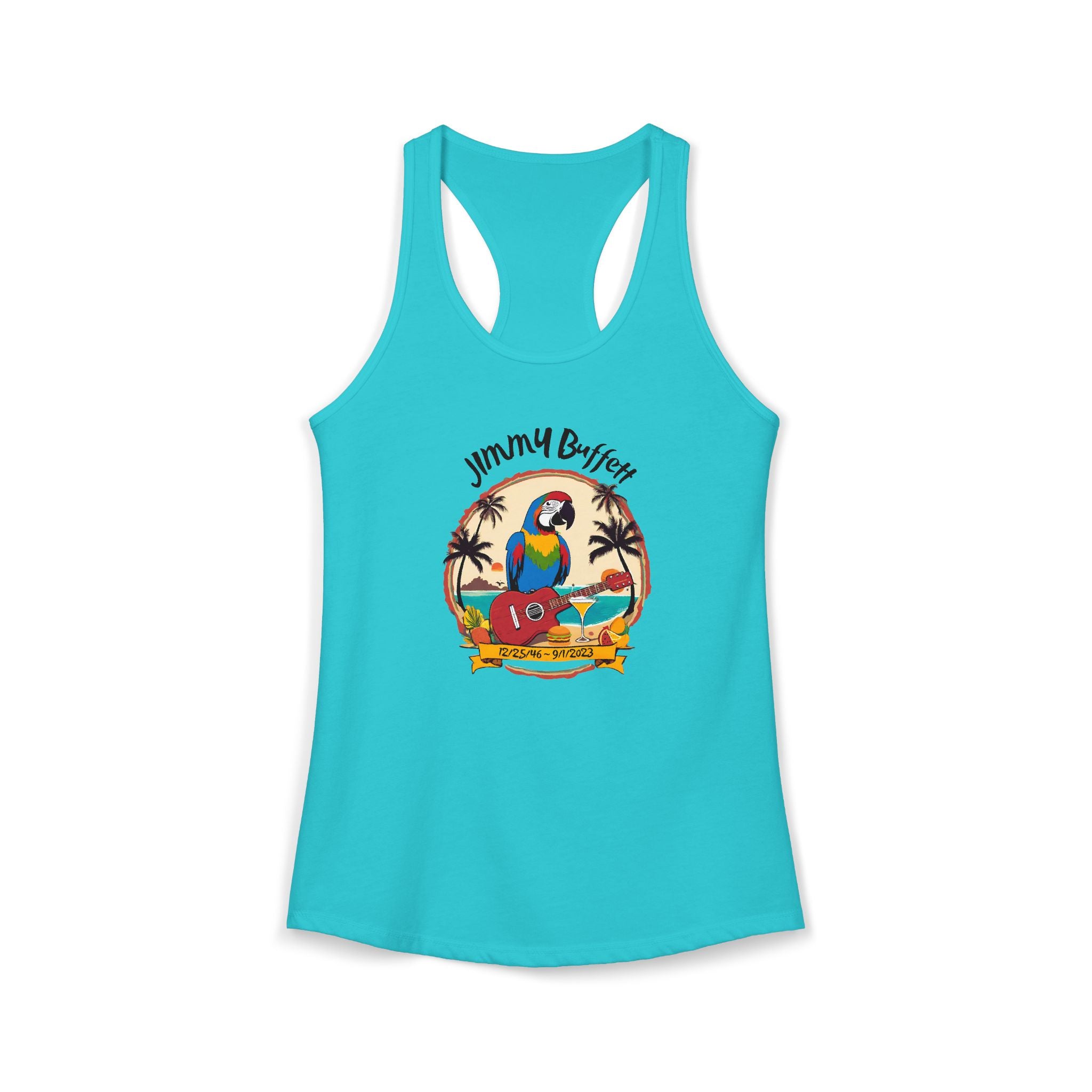 Jimmy Buffett Tribute Tank, Women's Ideal Racerback Tank