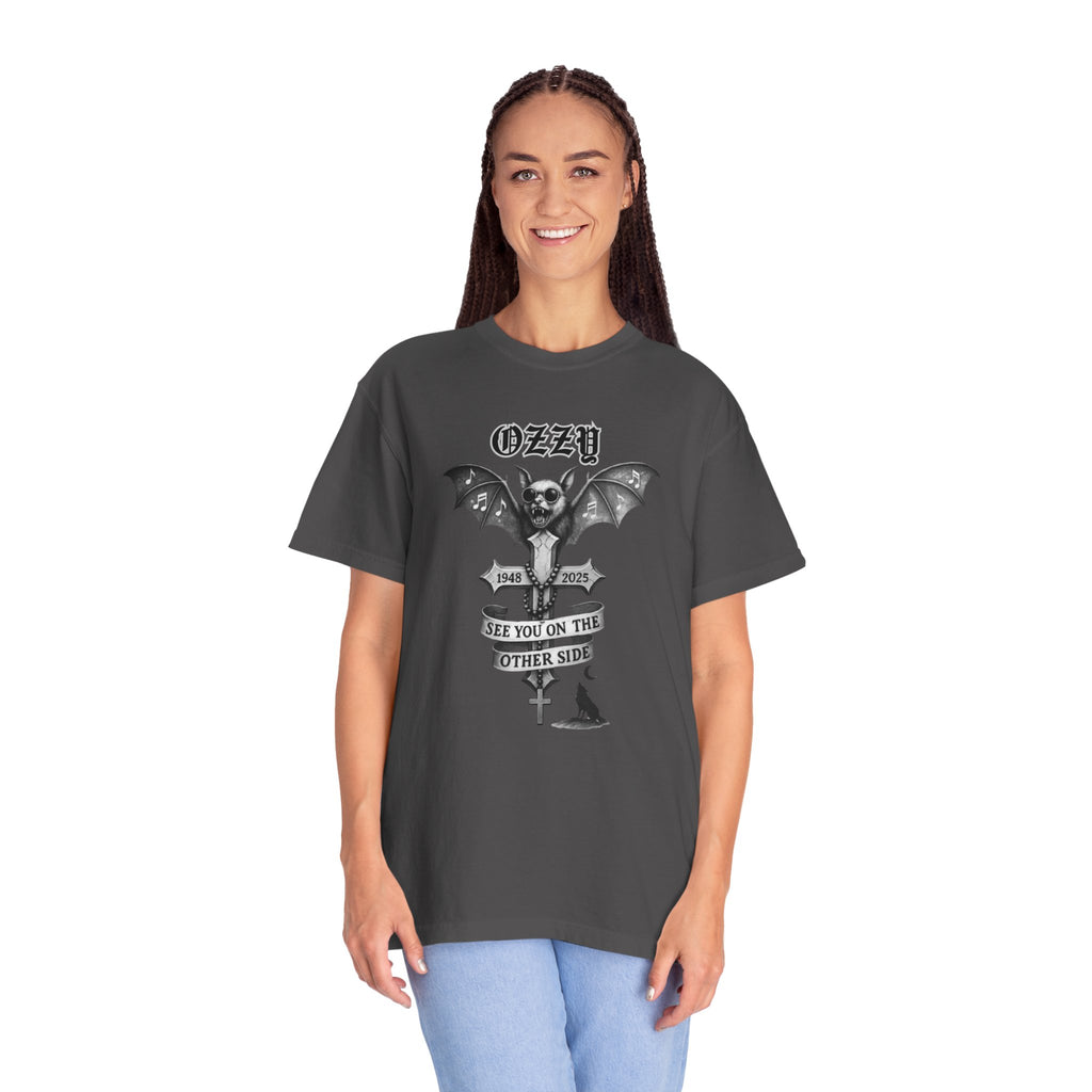 OZZY Bat Memorial T-Shirt, Memorial Blk Sabbath, Music Lover Tee, Ozzy Fan Shirt, Rock T-Shirt, Ozzy Unisex T-Shirts