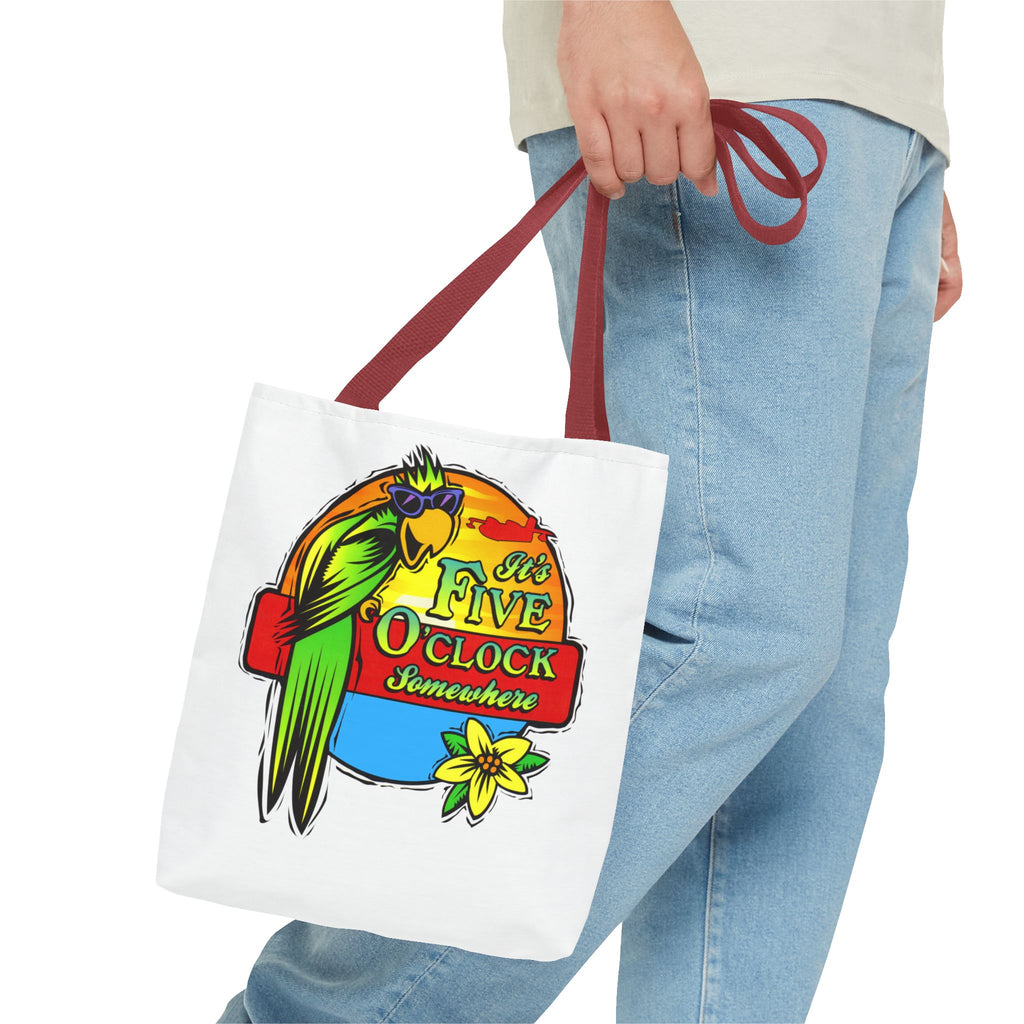 It's Five O'Clock Somewhere Tote Bag, Jimmy Buffett Tote Bag, 3 Sizes
