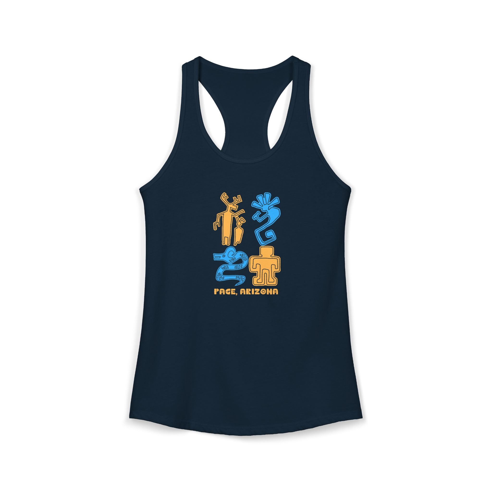 Arizona Petroglyphs, Women's Ideal Racerback Tank, 3 Colors