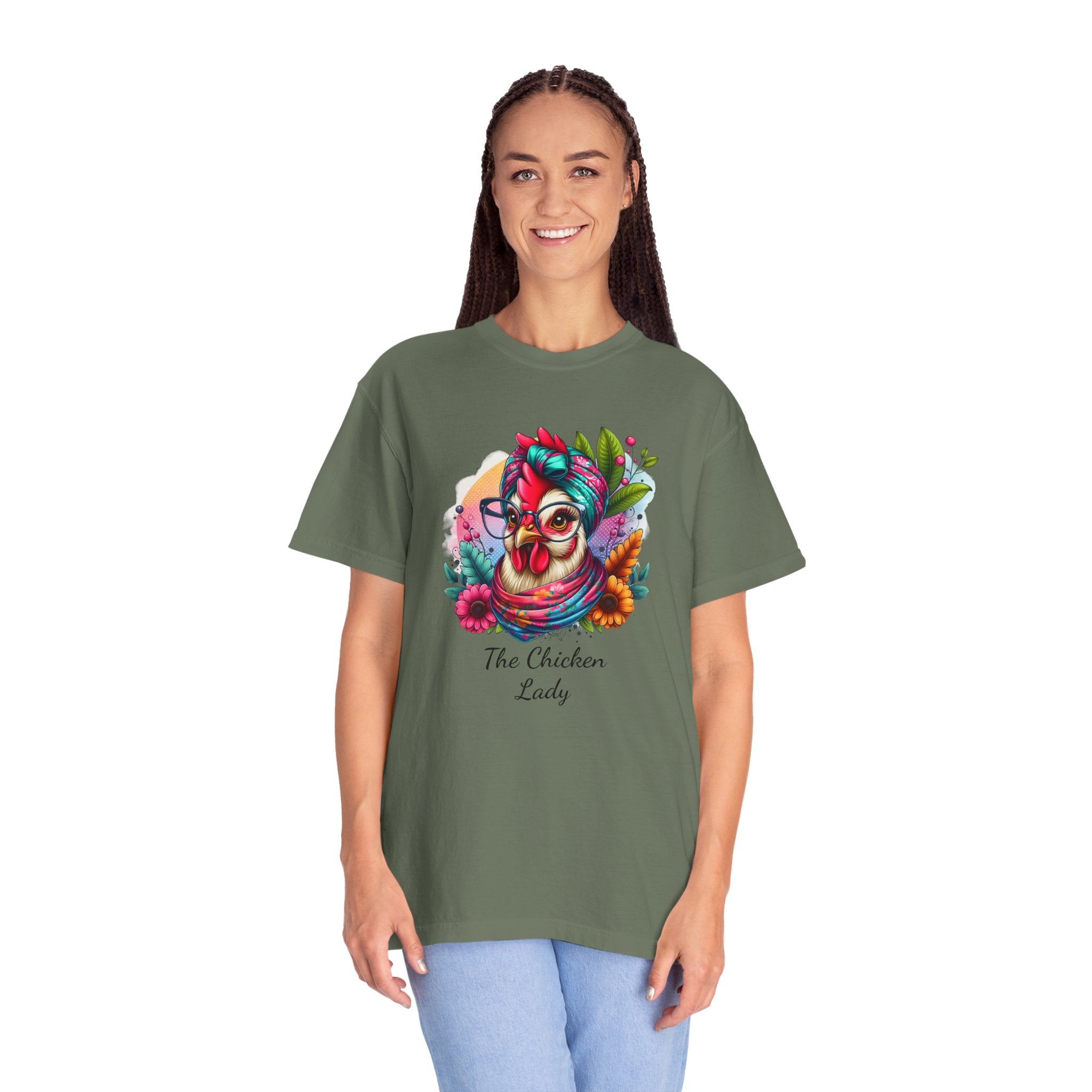 Personalized Chicken Lady T-shirt, Pet Chicken T-Shirt, Backyard Chickens