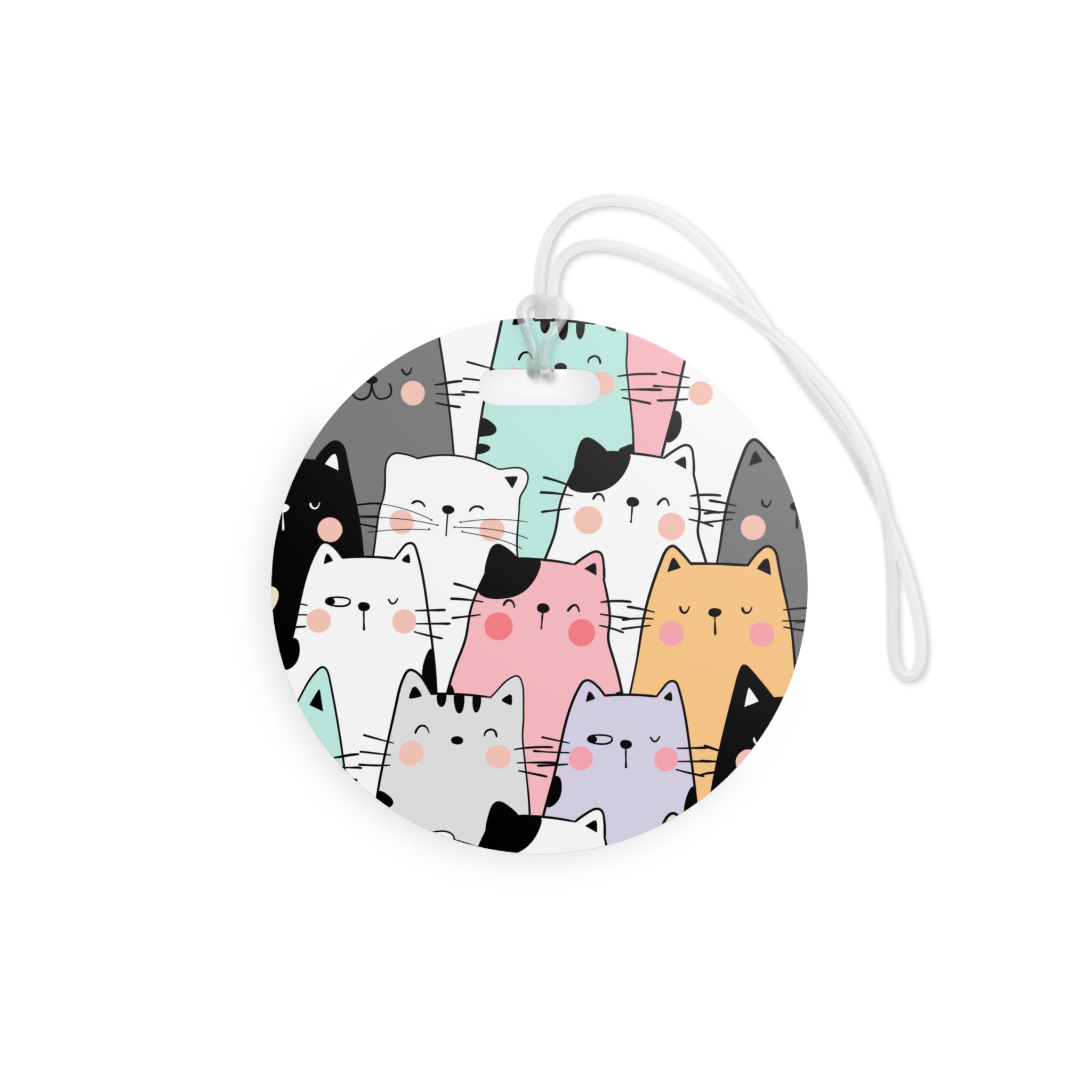 Colorful Cat, Luggage Identifier Tags