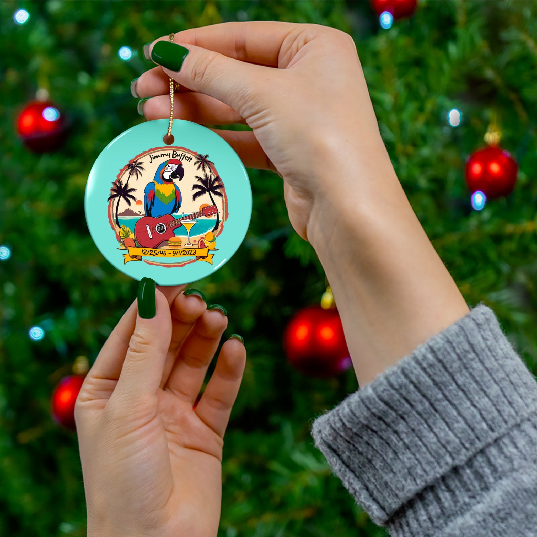 Jimmy Buffett Commemorative Christmas Ornament,  Jimmy Buffett