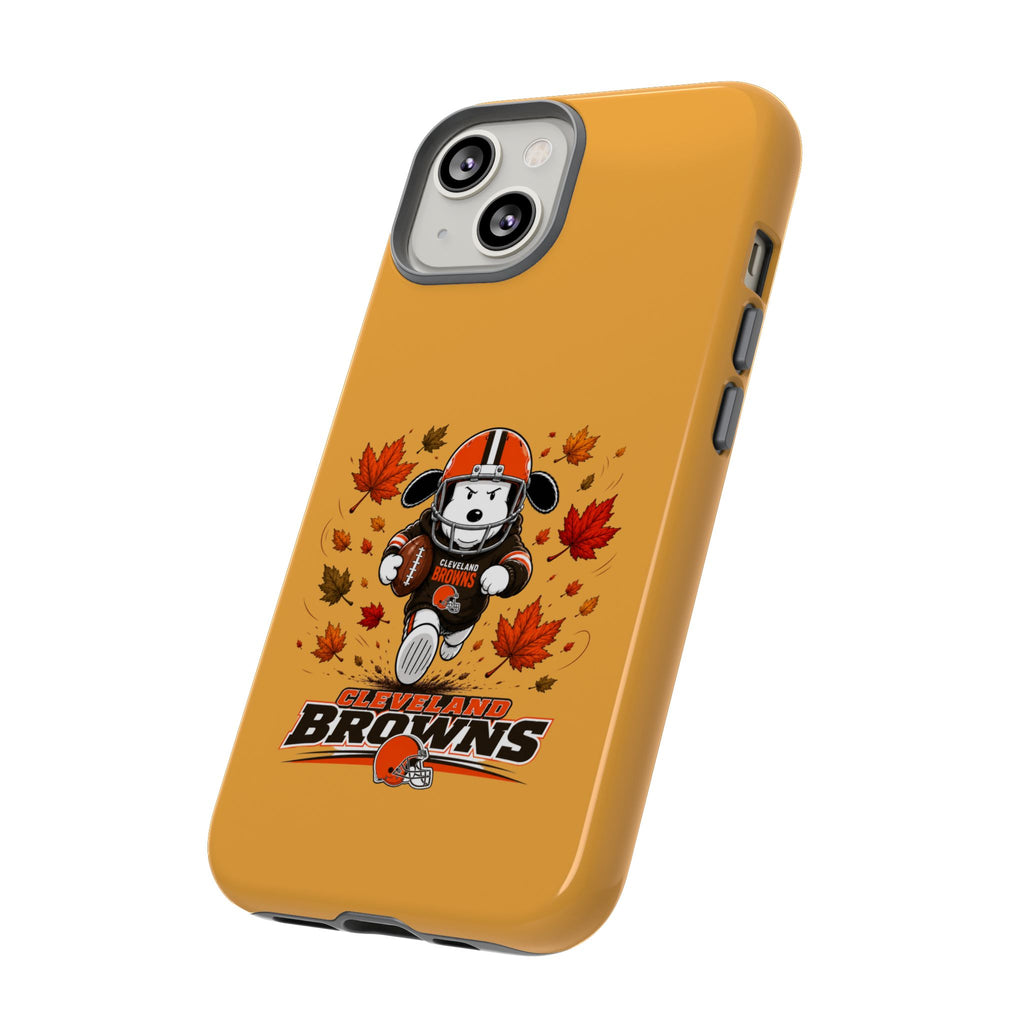 Cleveland Browns Fall Snoopy Touchdown Phone Case, 55 Sizes