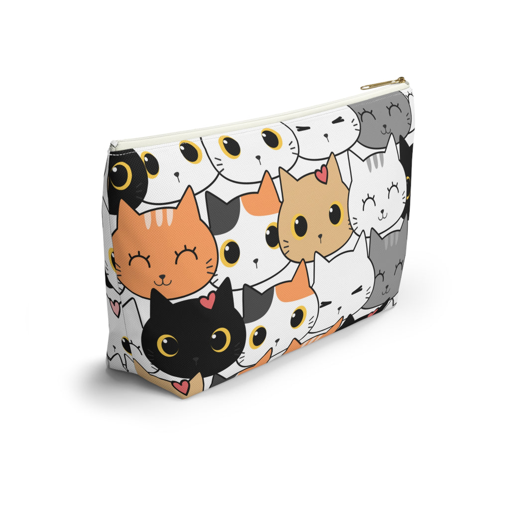 Cat Print, Travel Accessory Pouch, Make-up Bag