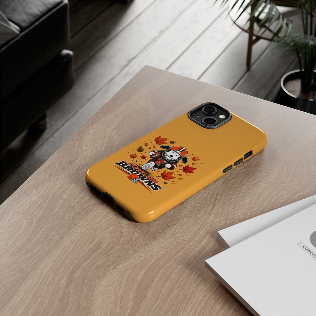 Cleveland Browns Fall Snoopy Touchdown Phone Case, 55 Sizes