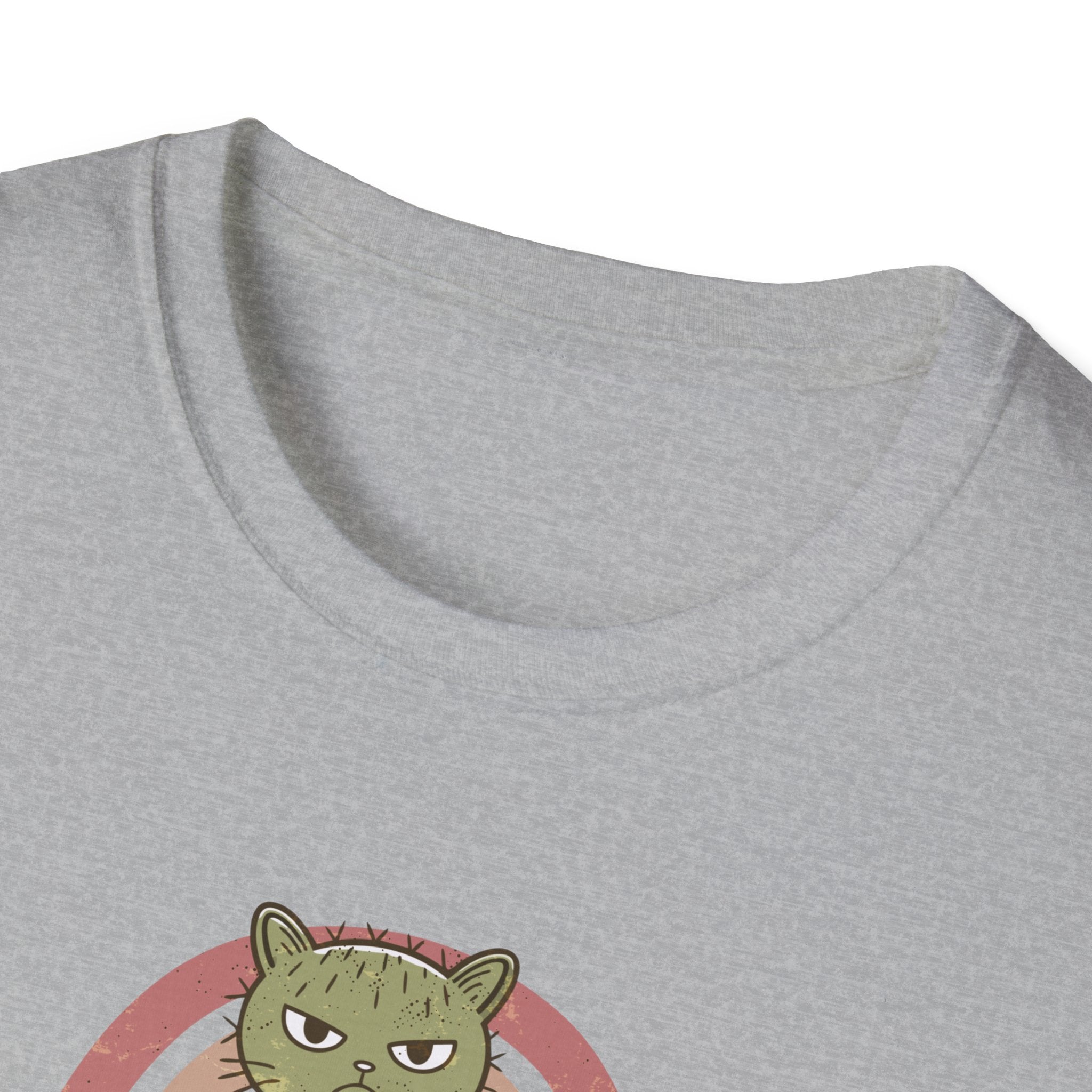 Cute Cat Cactus Unisex T-Shirt, Funny Cat Lover Gift, Plant Enthusiast Tee, Gift for Her, Quirky Humor Shirt, Summer Fashion