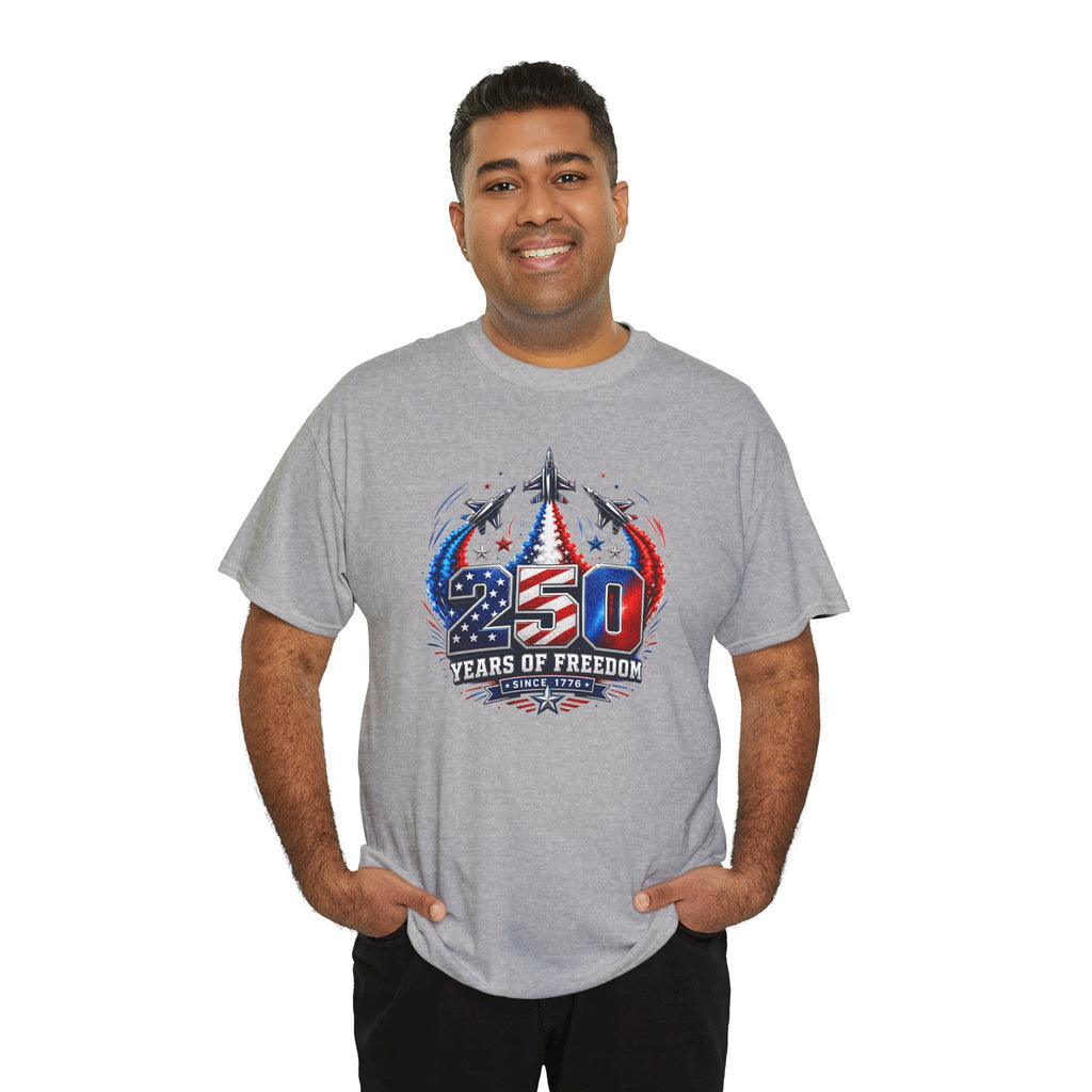 250 Years of Freedom T-Shirt — Men's Patriotic July 4th Tee