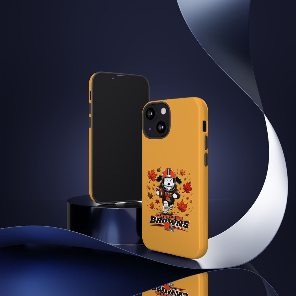 Cleveland Browns Fall Snoopy Touchdown Phone Case, 55 Sizes