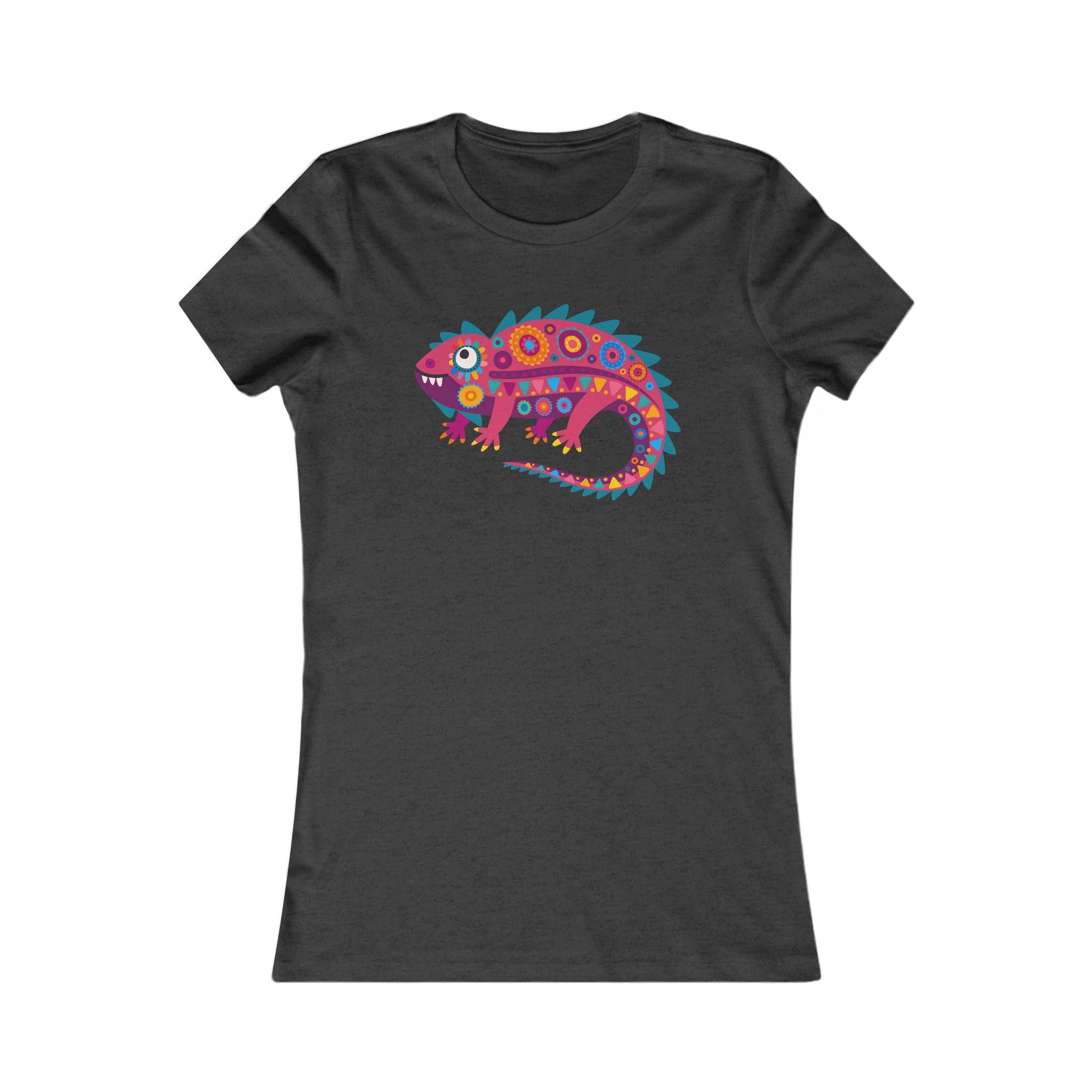 Southwestern Lizard Women's Fitted T-Shirt