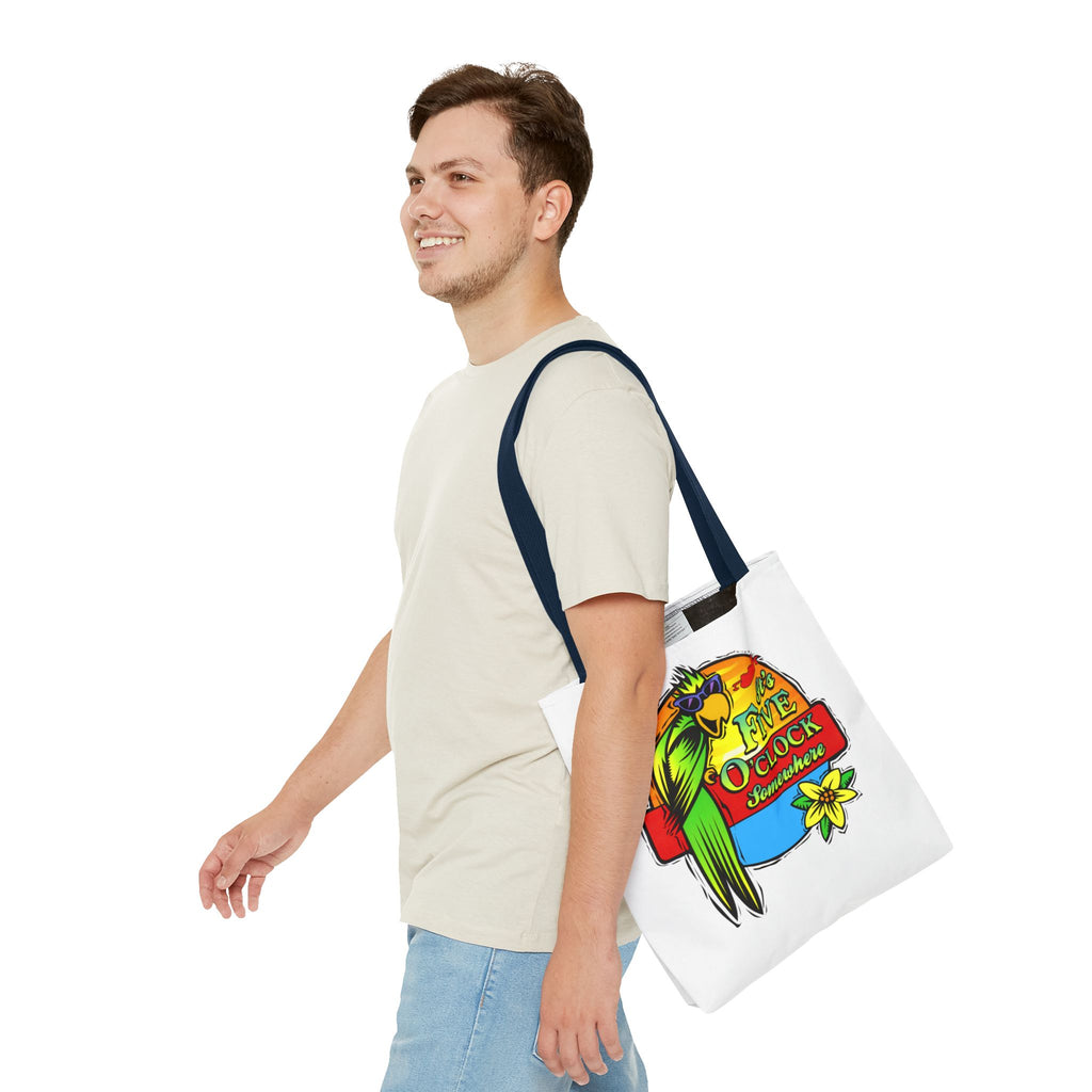 It's Five O'Clock Somewhere Tote Bag, Jimmy Buffett Tote Bag, 3 Sizes