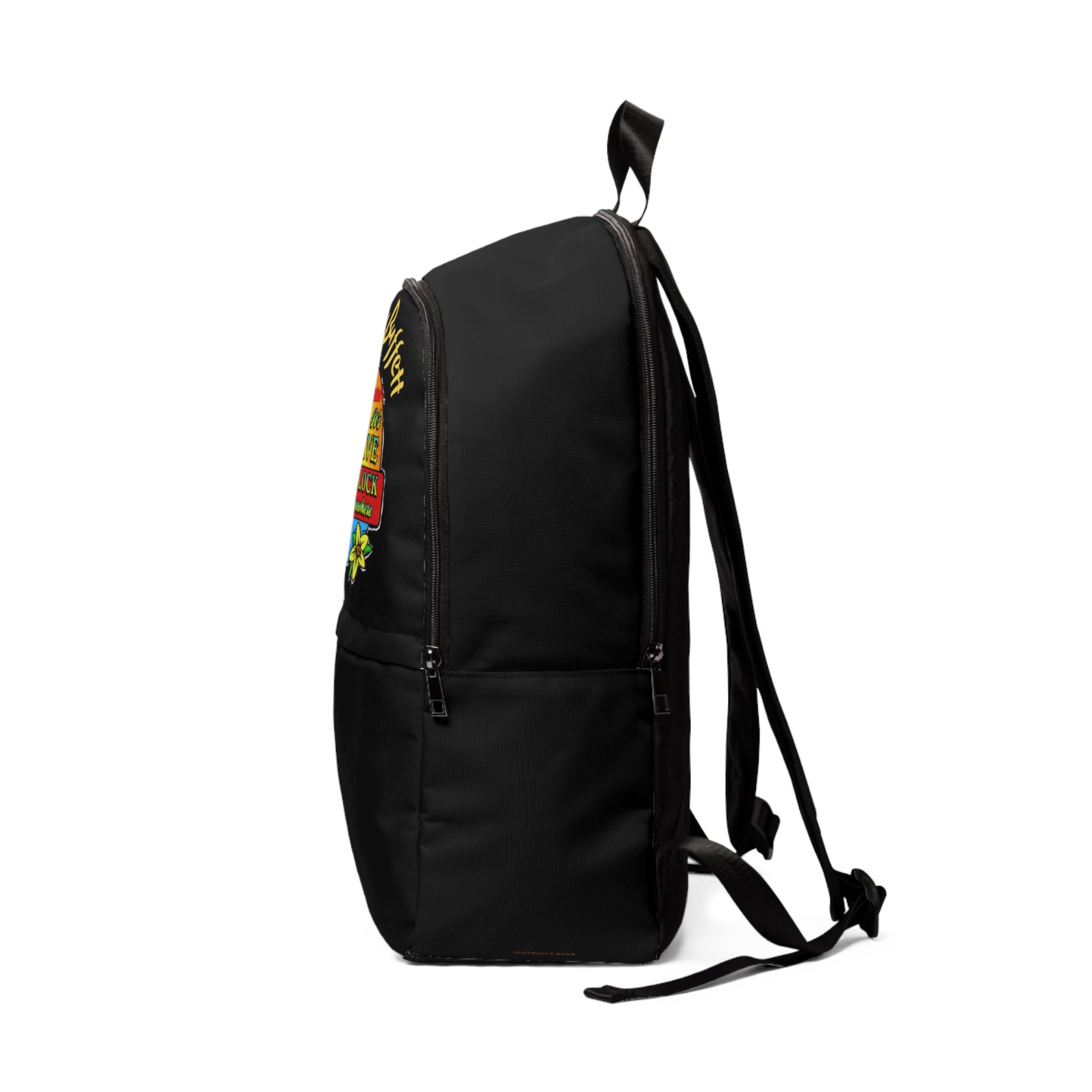 Jimmy Buffett,  It's Five O'Clock Somewhere Backpack 16"X12"X5" Black
