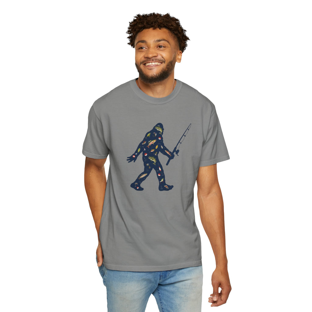 Bigfoot Fishing T-Shirt Father's Day Gift