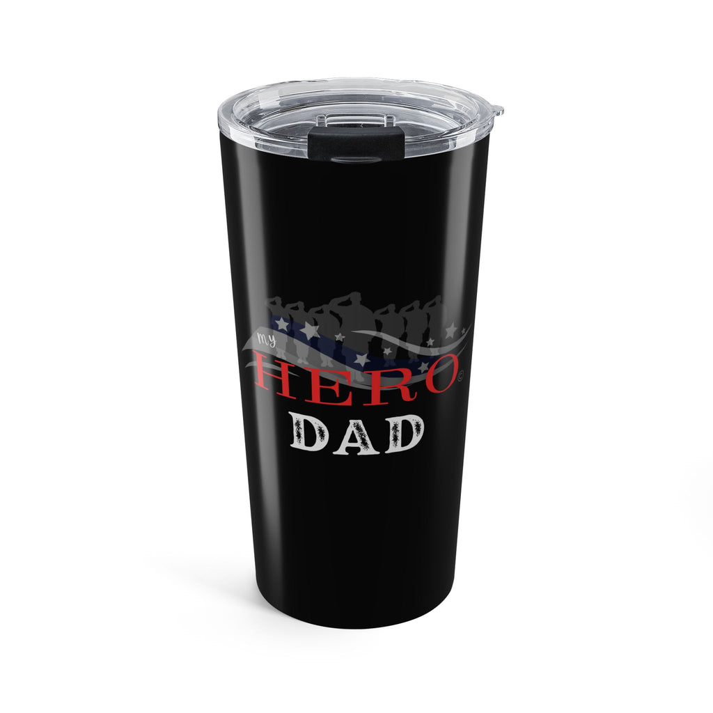 MY HERO Dad, Father's Day, Hot Cold Insulated Tumbler 20oz,  Father's Day Coffee Mug