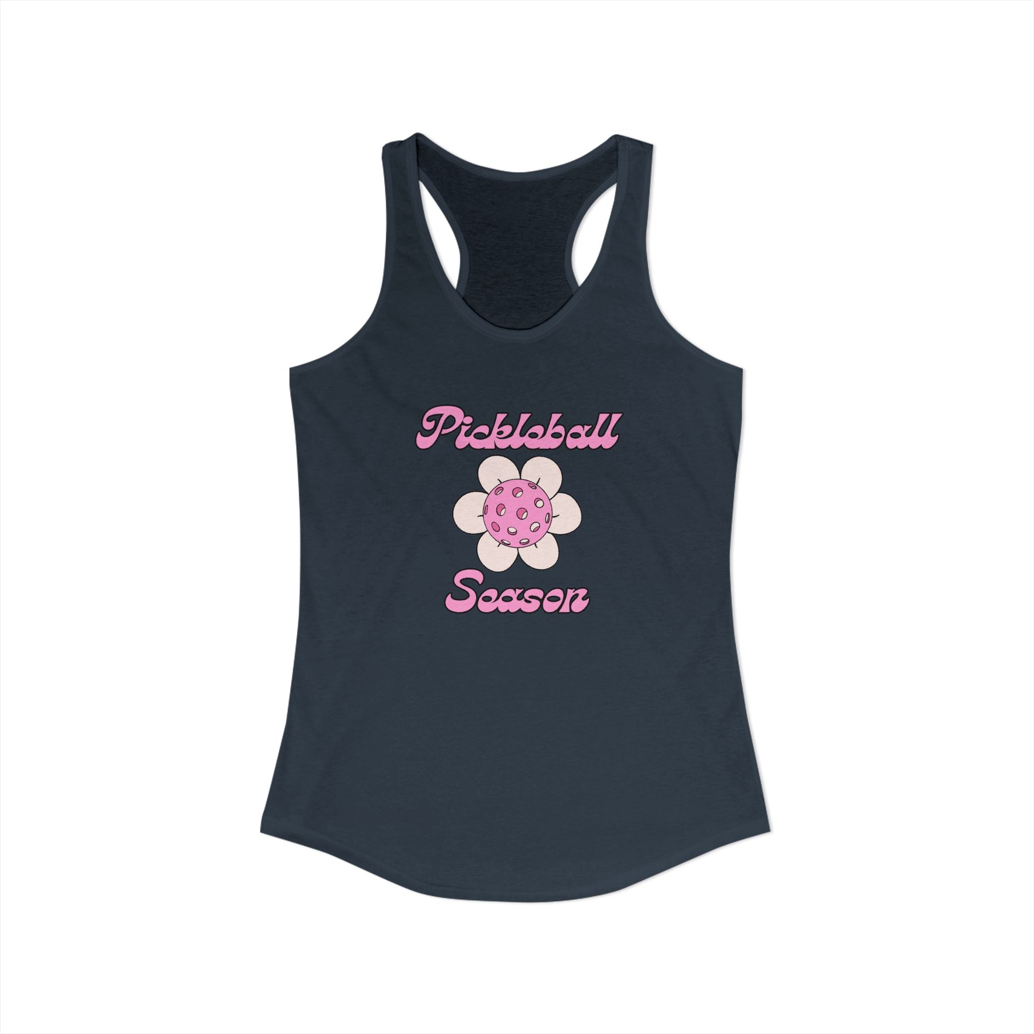 Pickleball Season Racerback Tank, Women's Sports Top, Summer Activewear, Gift for Pickleball Fans, Trendy Workout Shirt