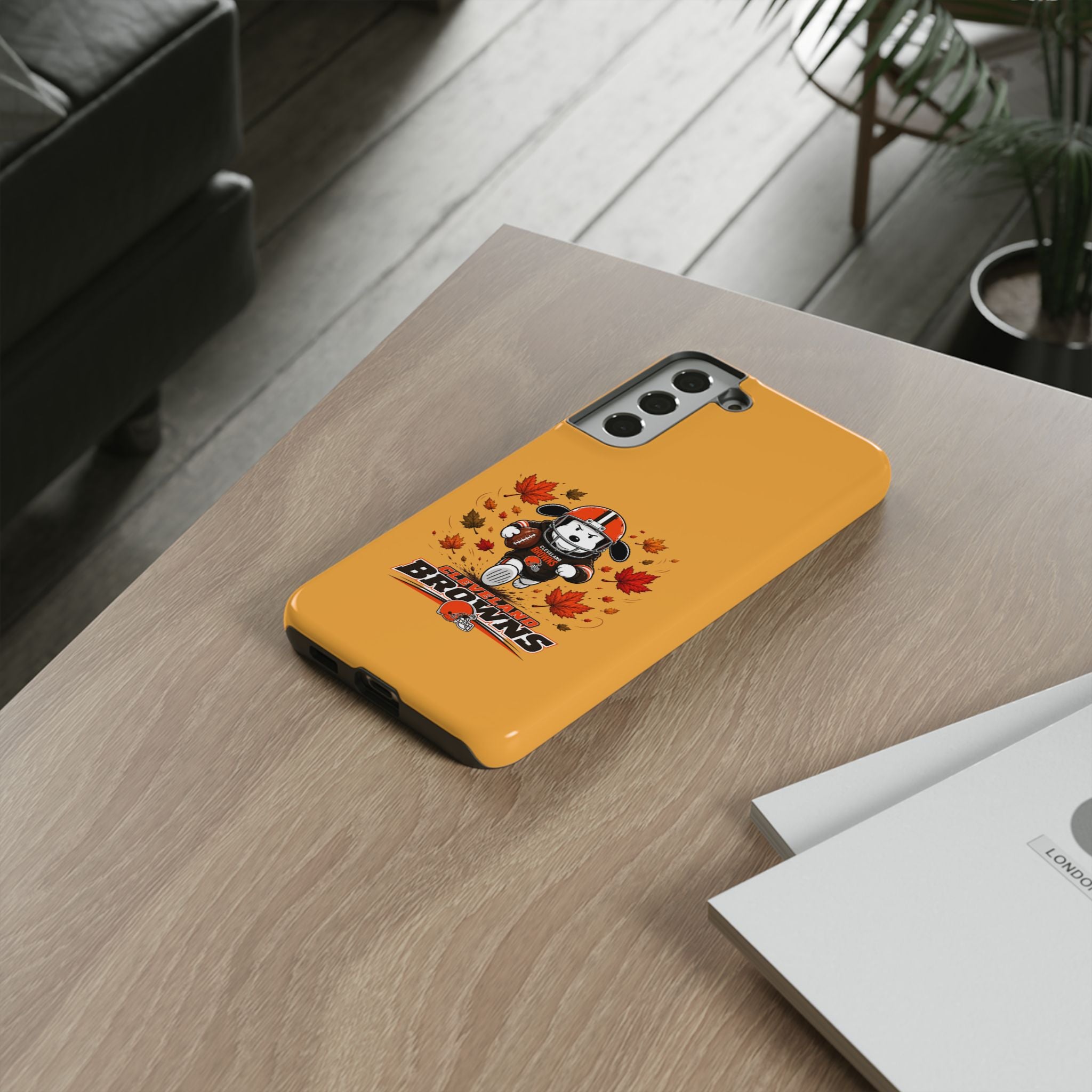 Cleveland Browns Fall Snoopy Touchdown Phone Case, 55 Sizes