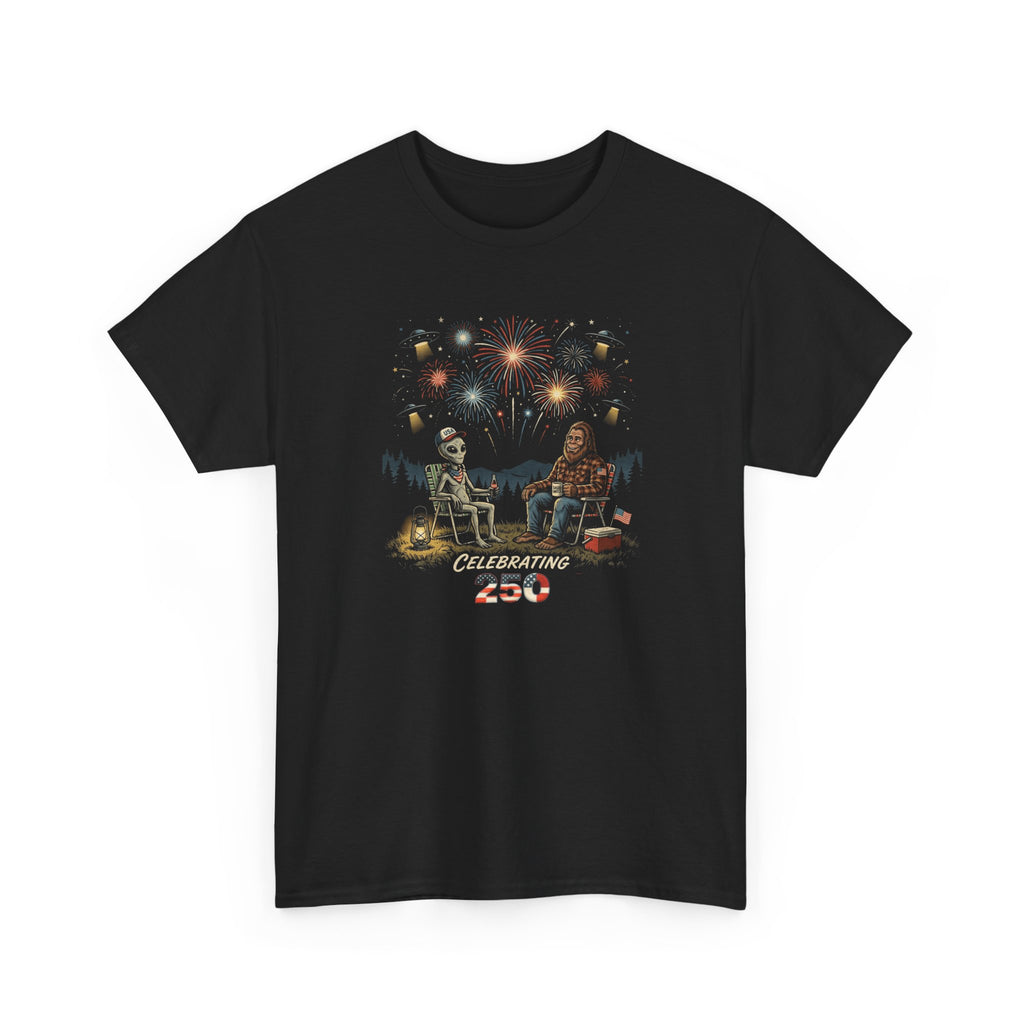 Alien & Bigfoot America 250 UFO Graphic Tee