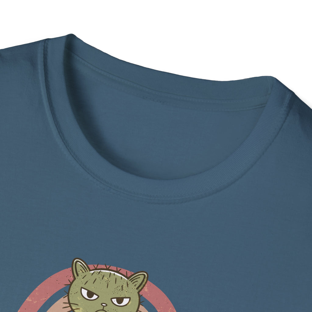 Cute Cat Cactus Unisex T-Shirt, Funny Cat Lover Gift, Plant Enthusiast Tee, Gift for Her, Quirky Humor Shirt, Summer Fashion