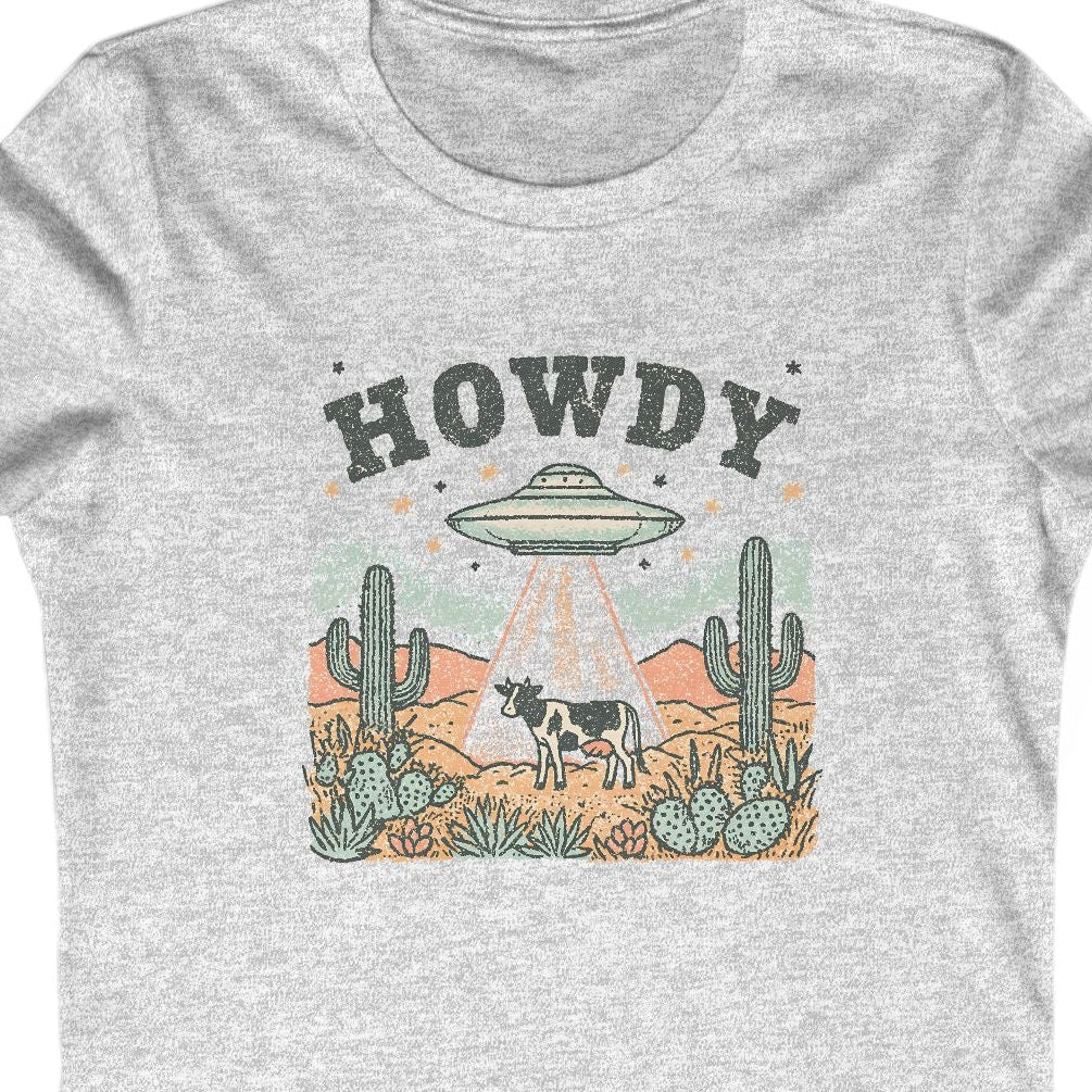 UFO Desert Women's Fitted Tee, Women's Desert Tee