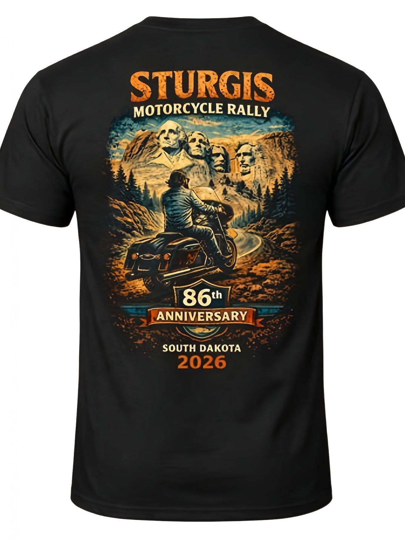 Sturgis 2026 Mount Rushmore Men's Vintage Tee, Sturgis 86th Anniversary Tee