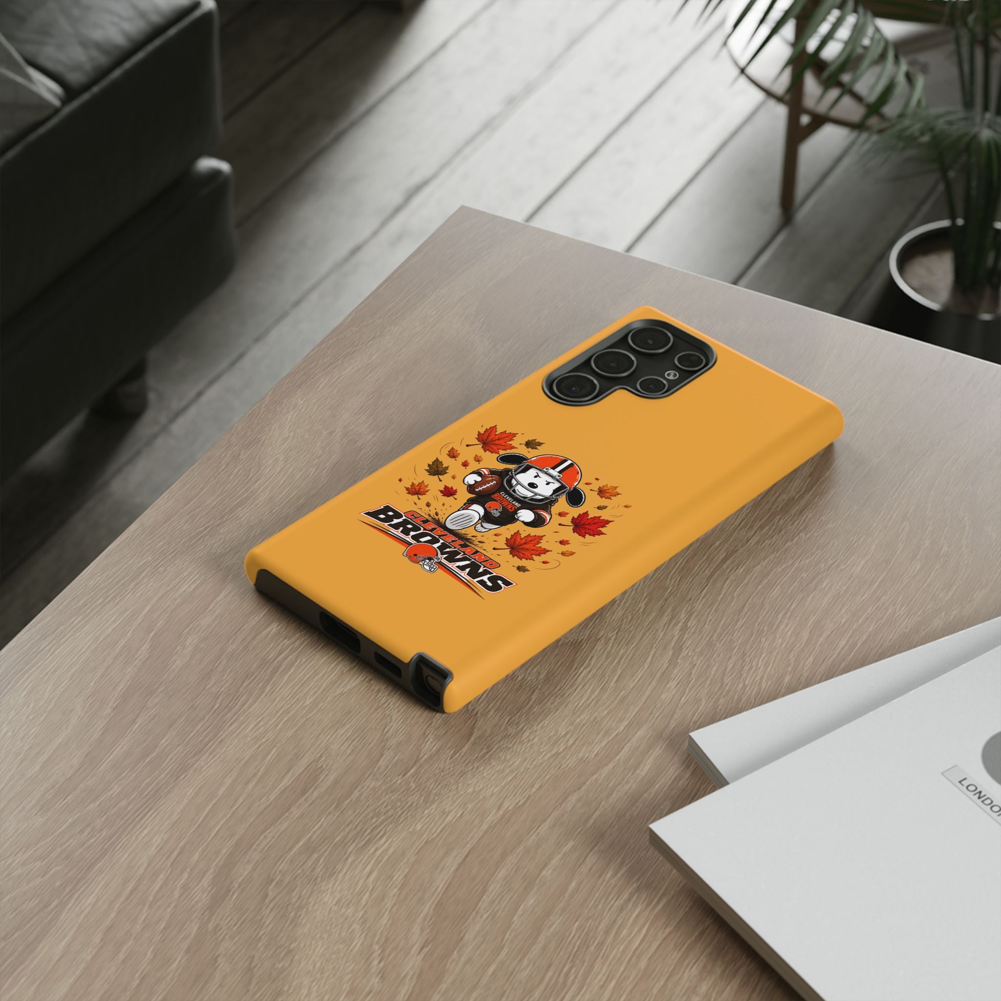 Cleveland Browns Fall Snoopy Touchdown Phone Case, 55 Sizes
